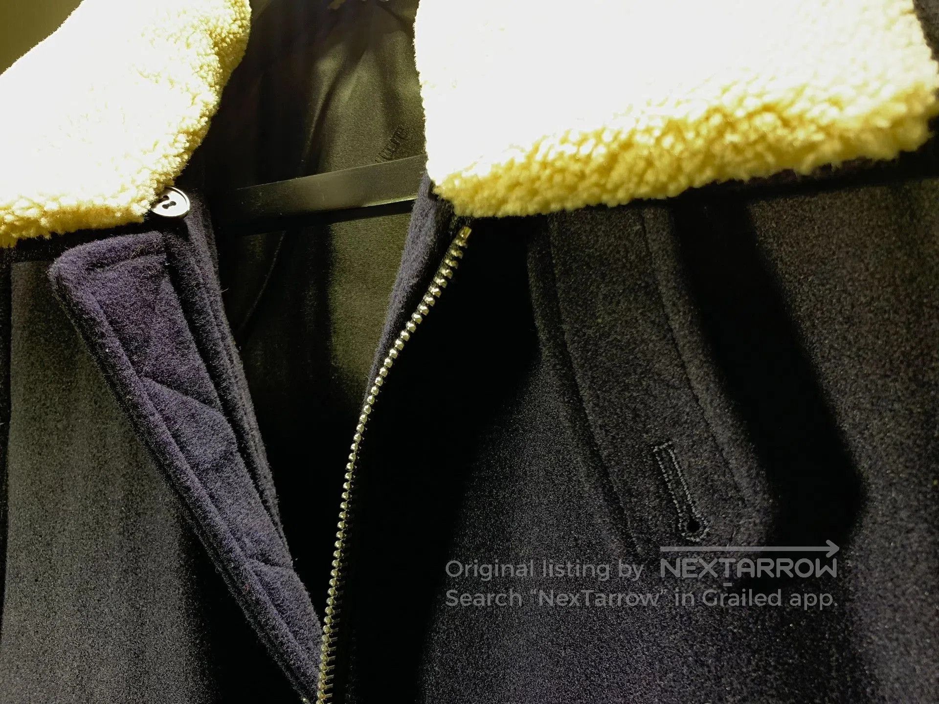 AMI AMI Men's Wool Blend Fur Collar Jacket. Size US L / EU 52-54 / 3 - 5 Thumbnail