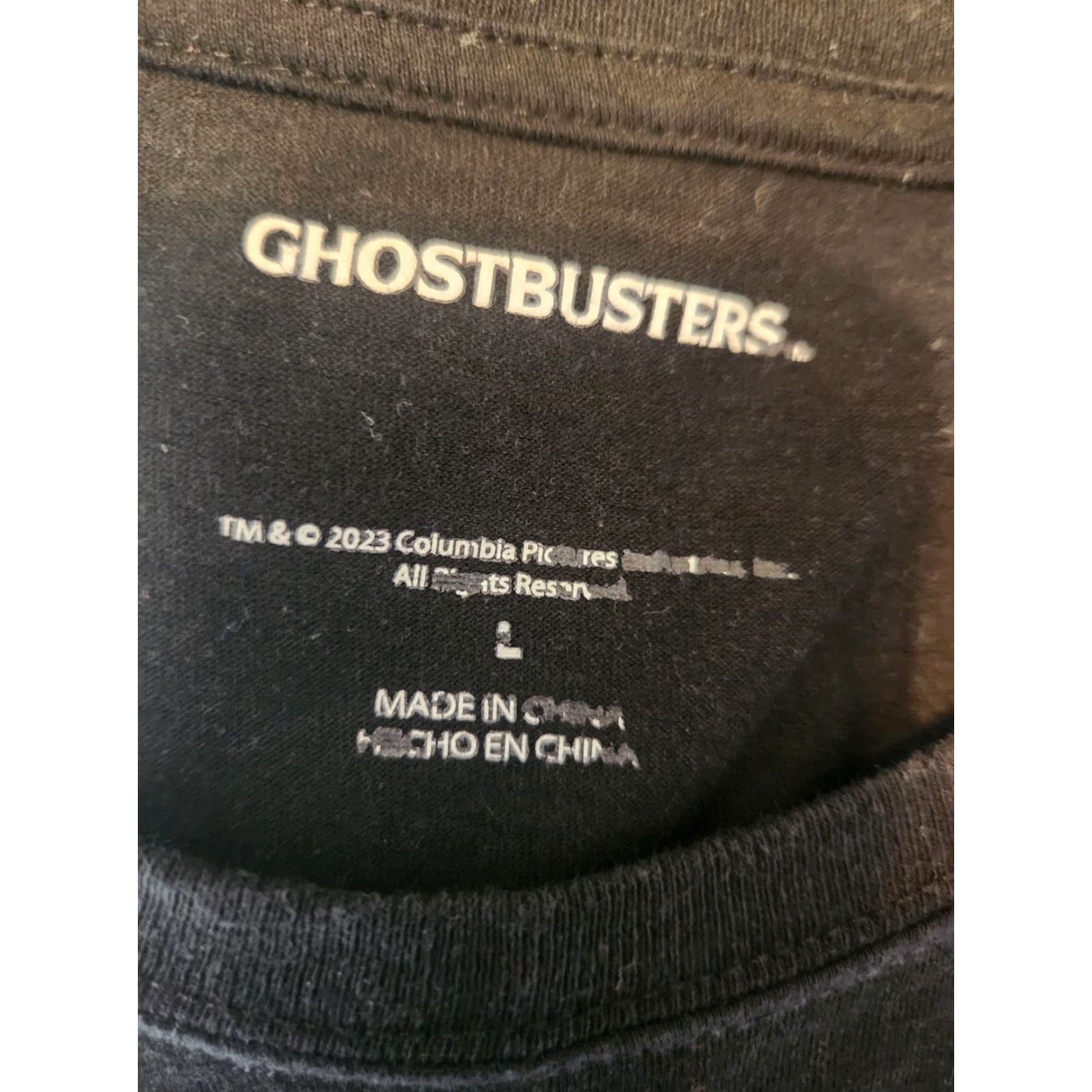 Vintage Womens Ghostbusters Dont Cross The Streams Black T-shirt Size Large Size L / US 10 / IT 46 - 2 Thumbnail