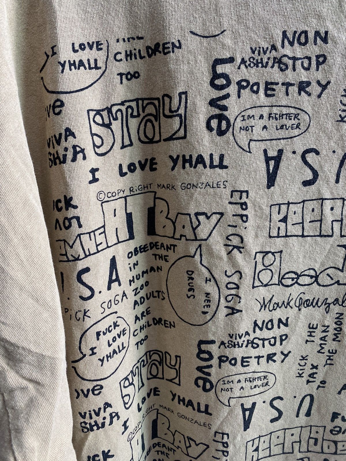 Vintage MARK GONZALES TSHIRT Size US XXL / EU 58 / 5 - 9 Thumbnail