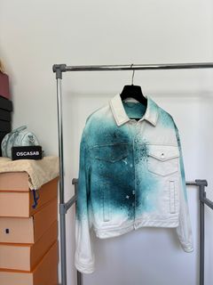 HP🎉Louis Vuitton 2020 Monogram Spray Denim Jacket  Louis vuitton shirts,  Denim jacket, Denim jacket men