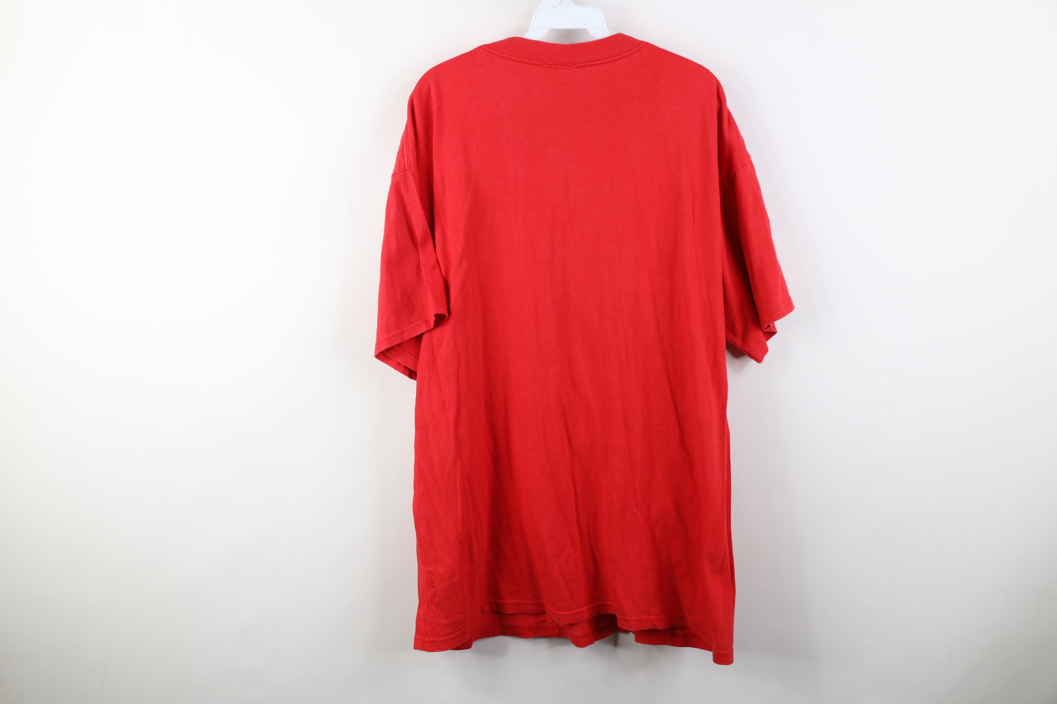 Vintage Vintage 90s Y2K Texans Football Short Sleeve T-Shirt Red Size US XL / EU 56 / 4 - 13 Thumbnail