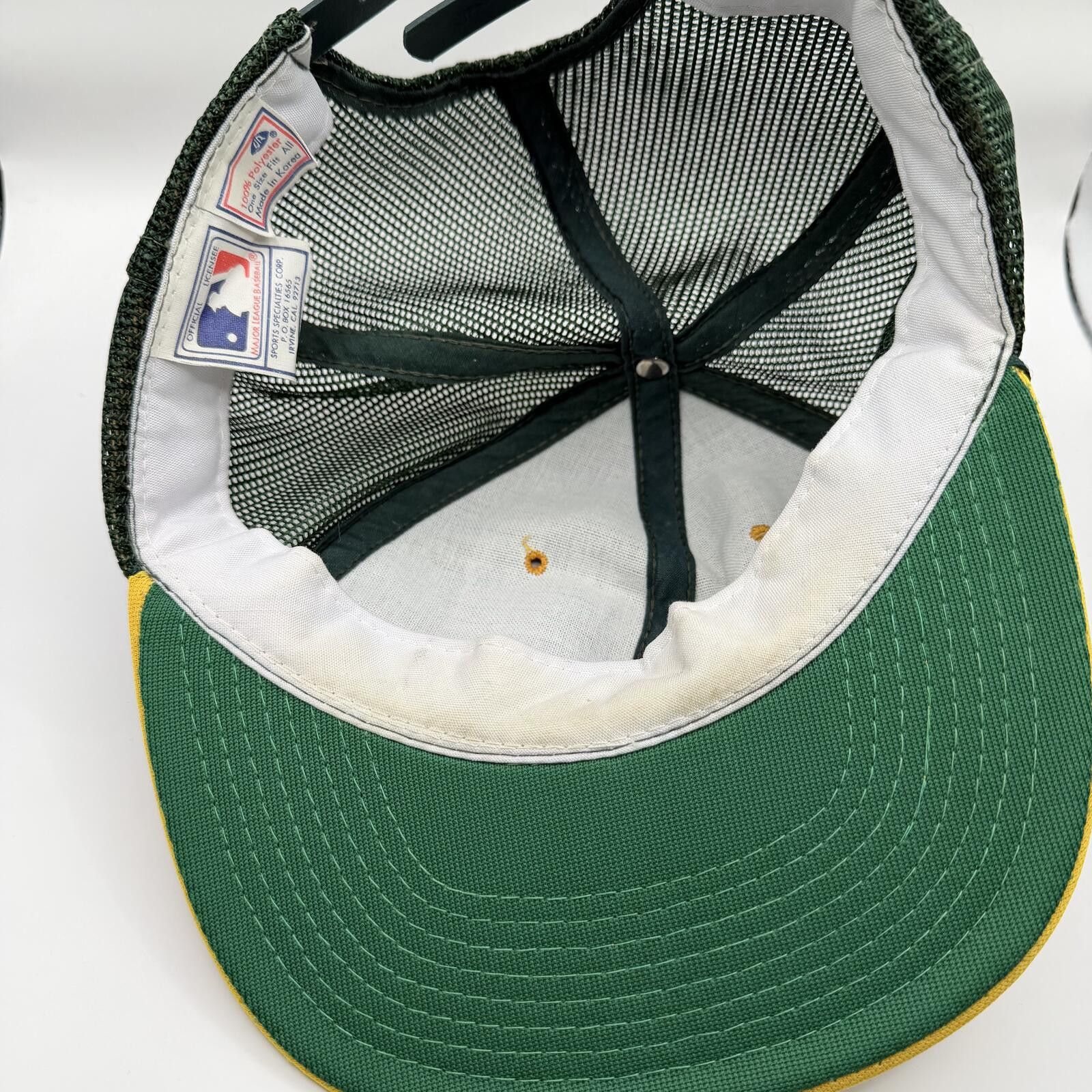 MLB MLB Hat Green VTG Oakland Athletic Snapback (2) Size ONE SIZE - 4 Thumbnail
