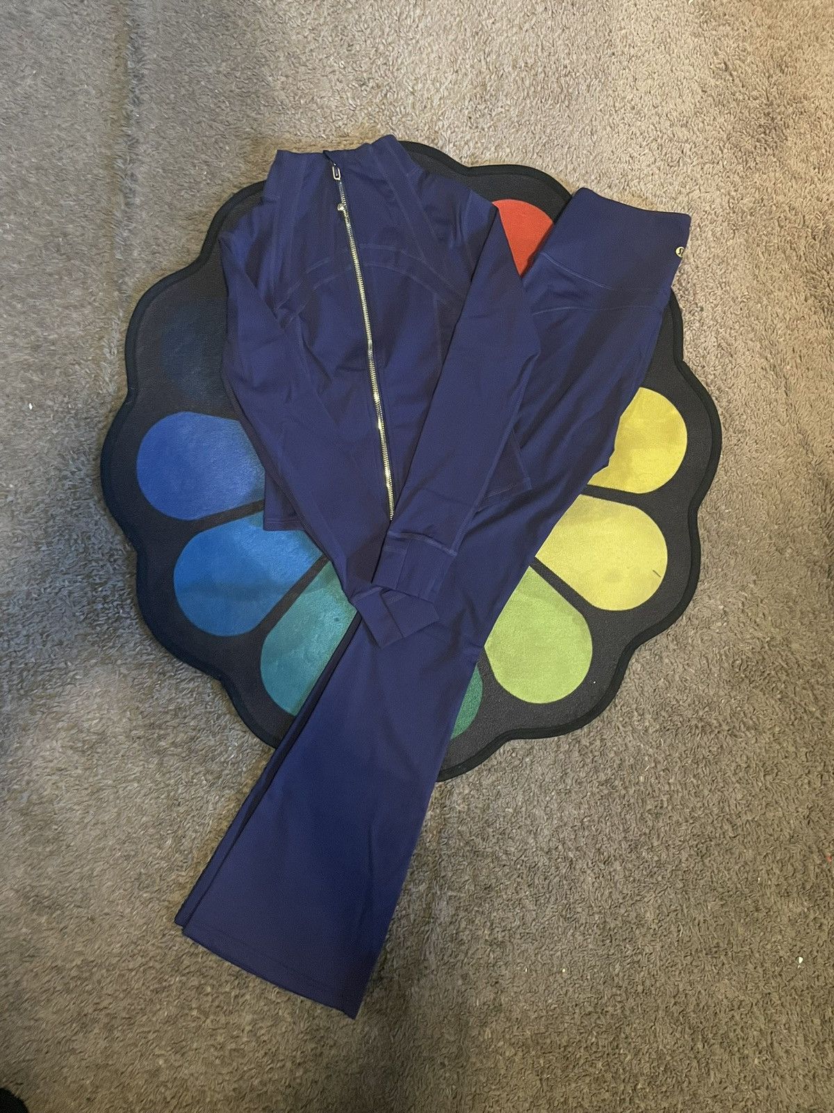 Lululemon Navy Blue cropped lulu set Size S / US 4 / IT 40 - 8 Thumbnail