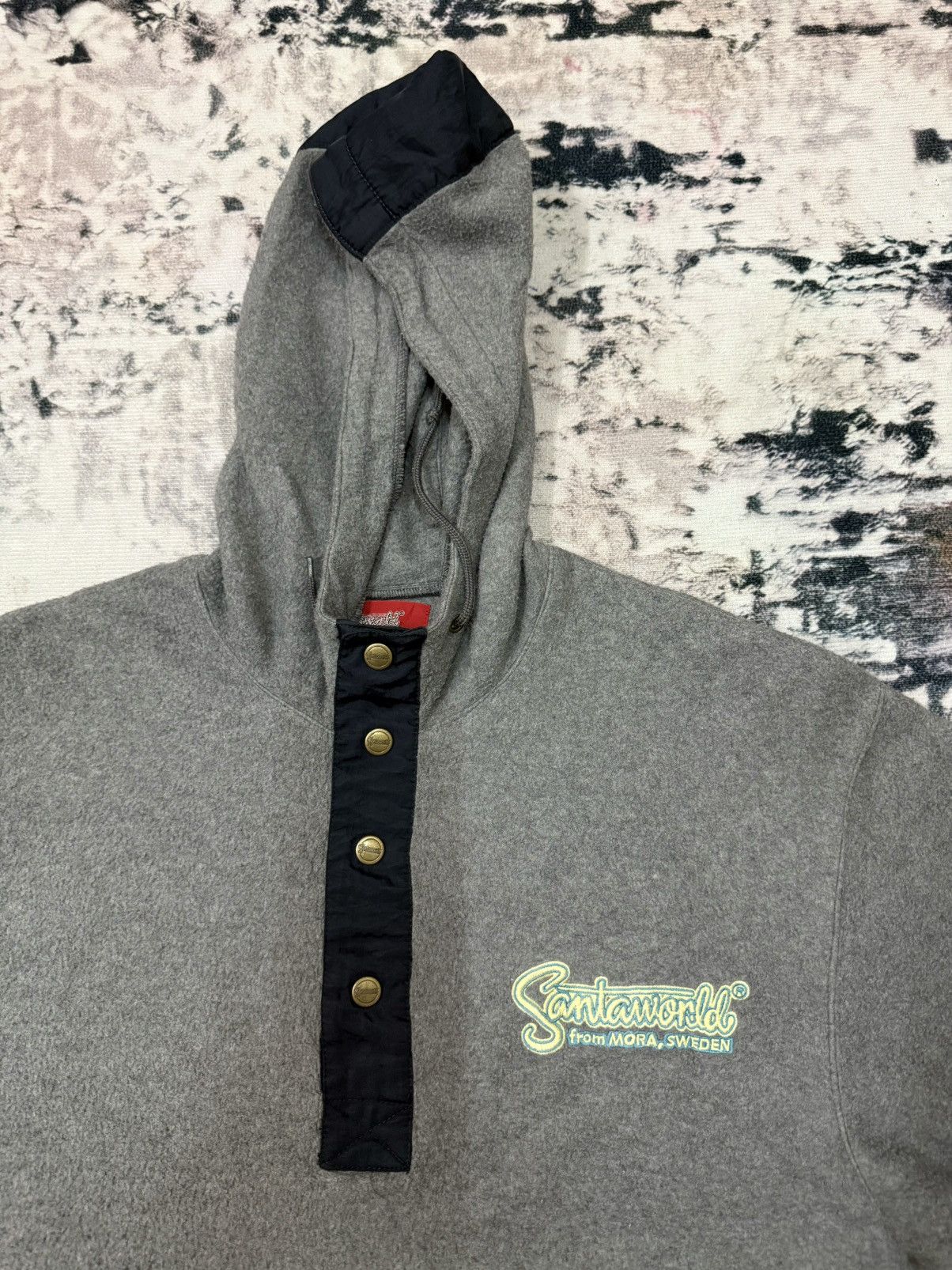Cartoon Network × Japanese Brand × Vintage Vintage Santaworld Pullover Fleece Halfbitton Jacket Hoodie Size US L / EU 52-54 / 3 - 4 Thumbnail
