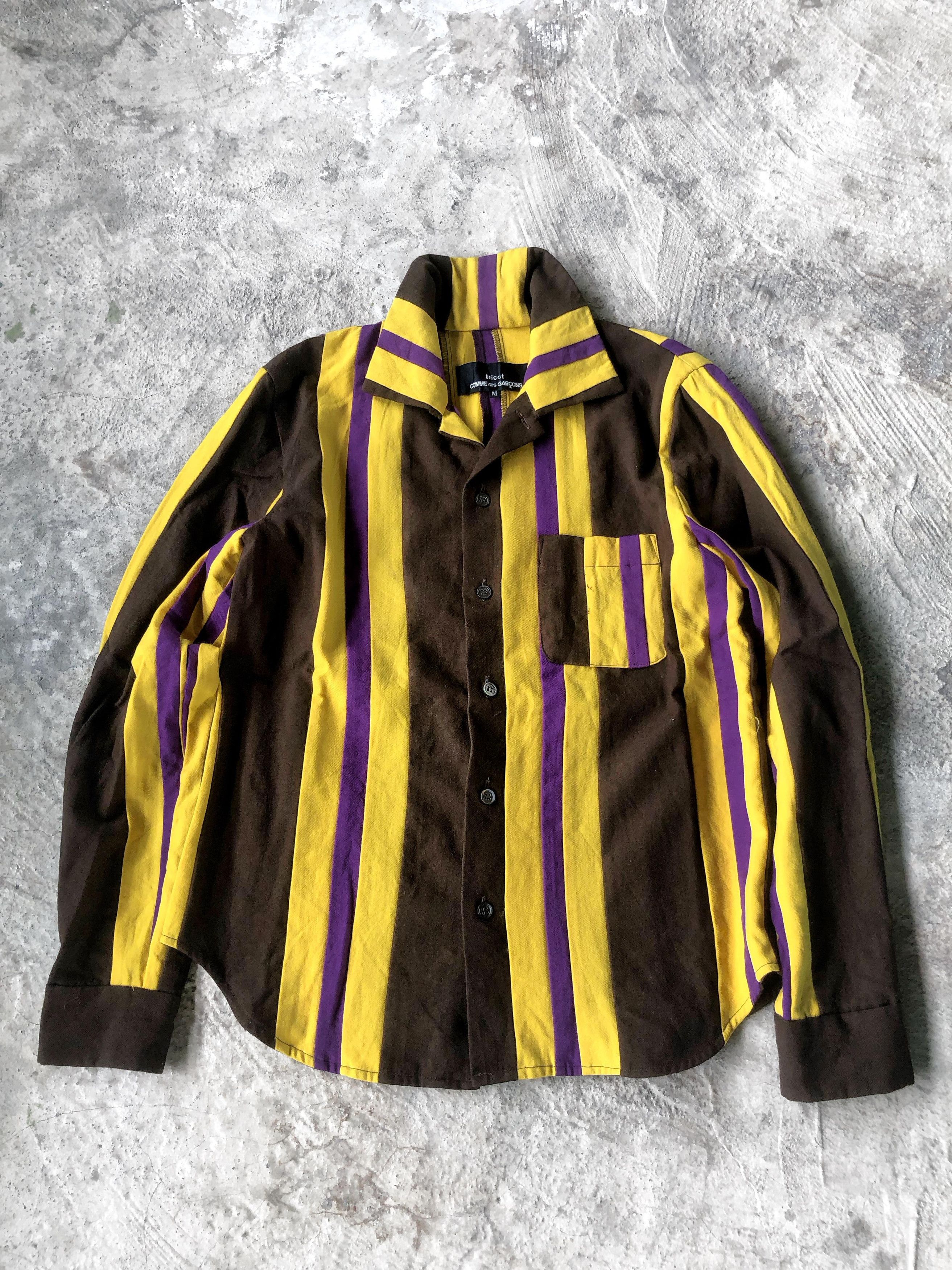 COMME des GARCONS SHIRT Multi Check Patchwork Shirt Size XS