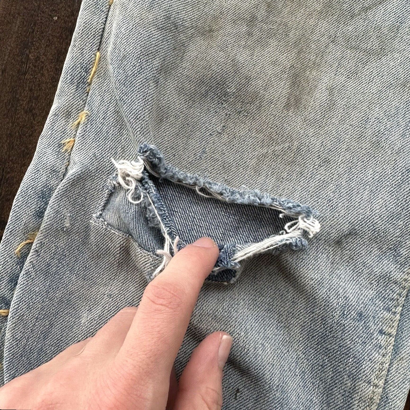 VINTAGE Levi's 501 XX Jeans 1960s Men 26x26 Straight Distressed Denim Blue 60s Retro Denim