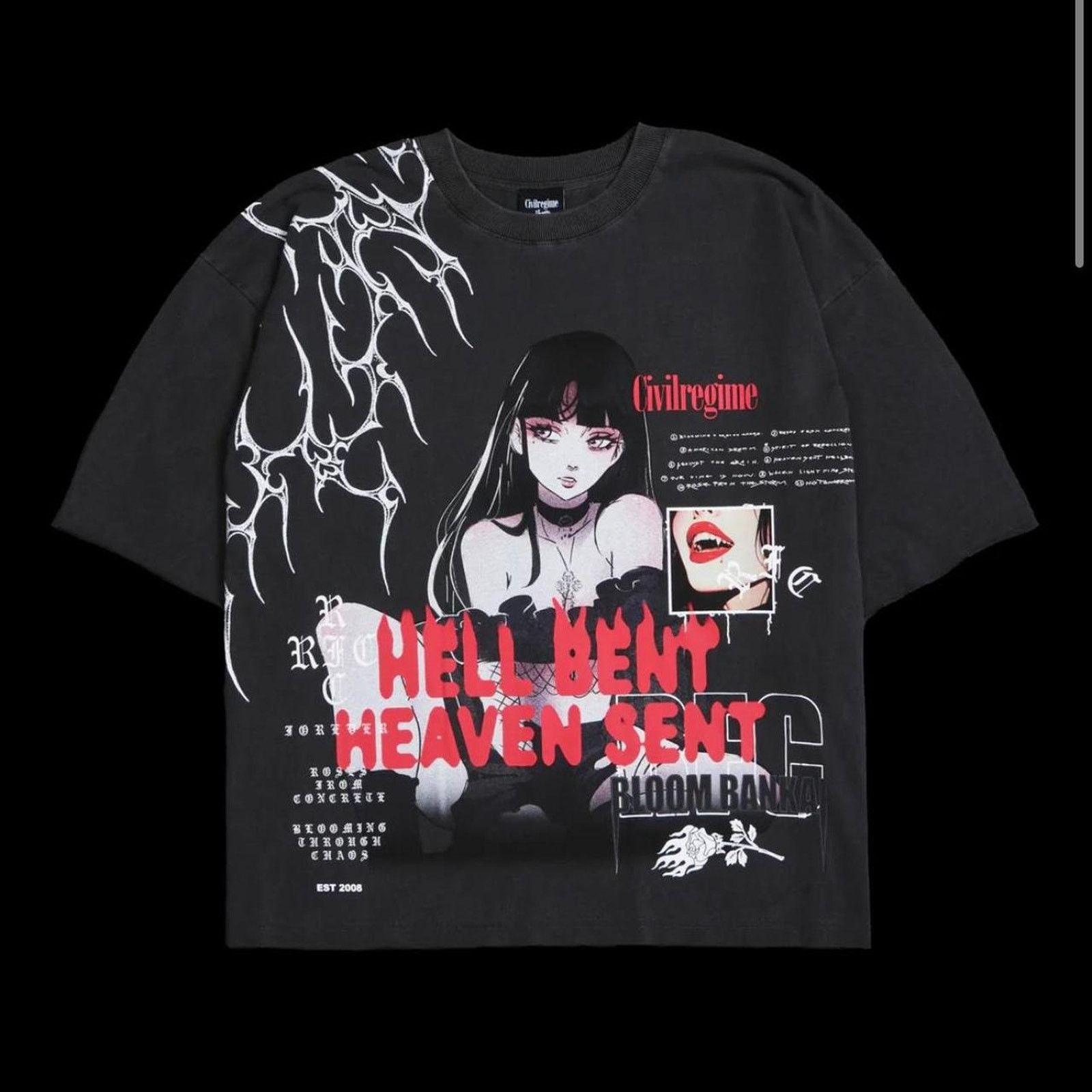 Civil Regime Bloom bankai temptress dungeon tee in Large Size US L / EU 52-54 / 3 - 1 Thumbnail