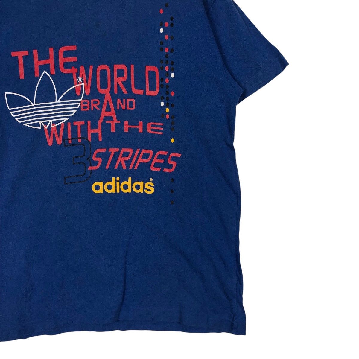 Adidas × Descente × Japanese Brand Vintage Adidas Short Sleeve T-shirt 90s Design Medium Size US M / EU 48-50 / 2 - 4 Thumbnail