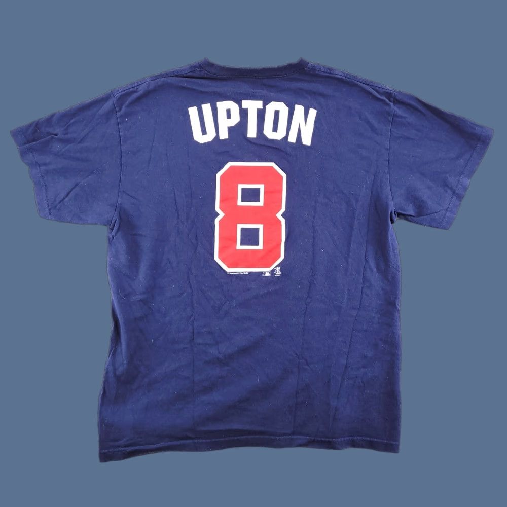 MLB BJ Upton Nike Shirt Mens Large Blue Atlanta Braves Navy Baseball MLB Short Sleeve Size US L / EU 52-54 / 3 - 1 Thumbnail