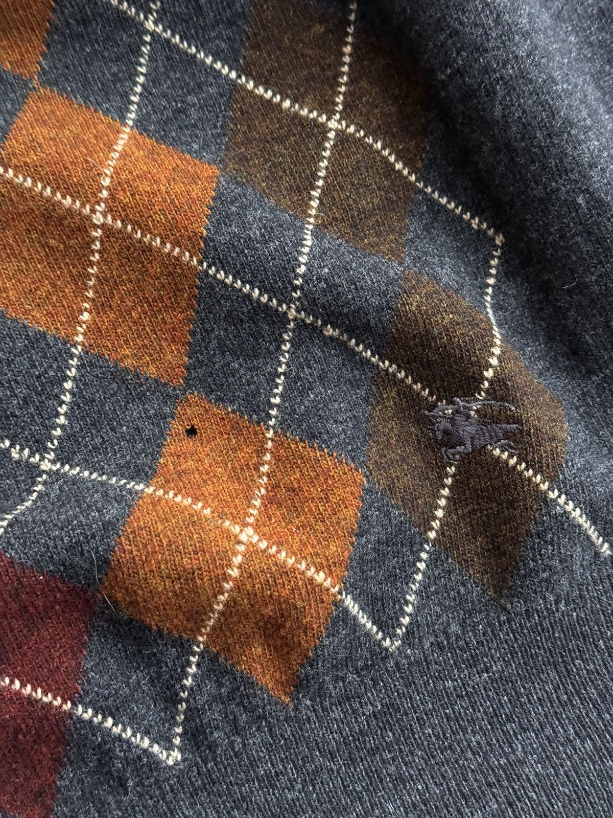 Burberry × Vintage Vintage Burberrys Geelong Lambswool Brown Sweater Size US L / EU 52-54 / 3 - 5 Thumbnail