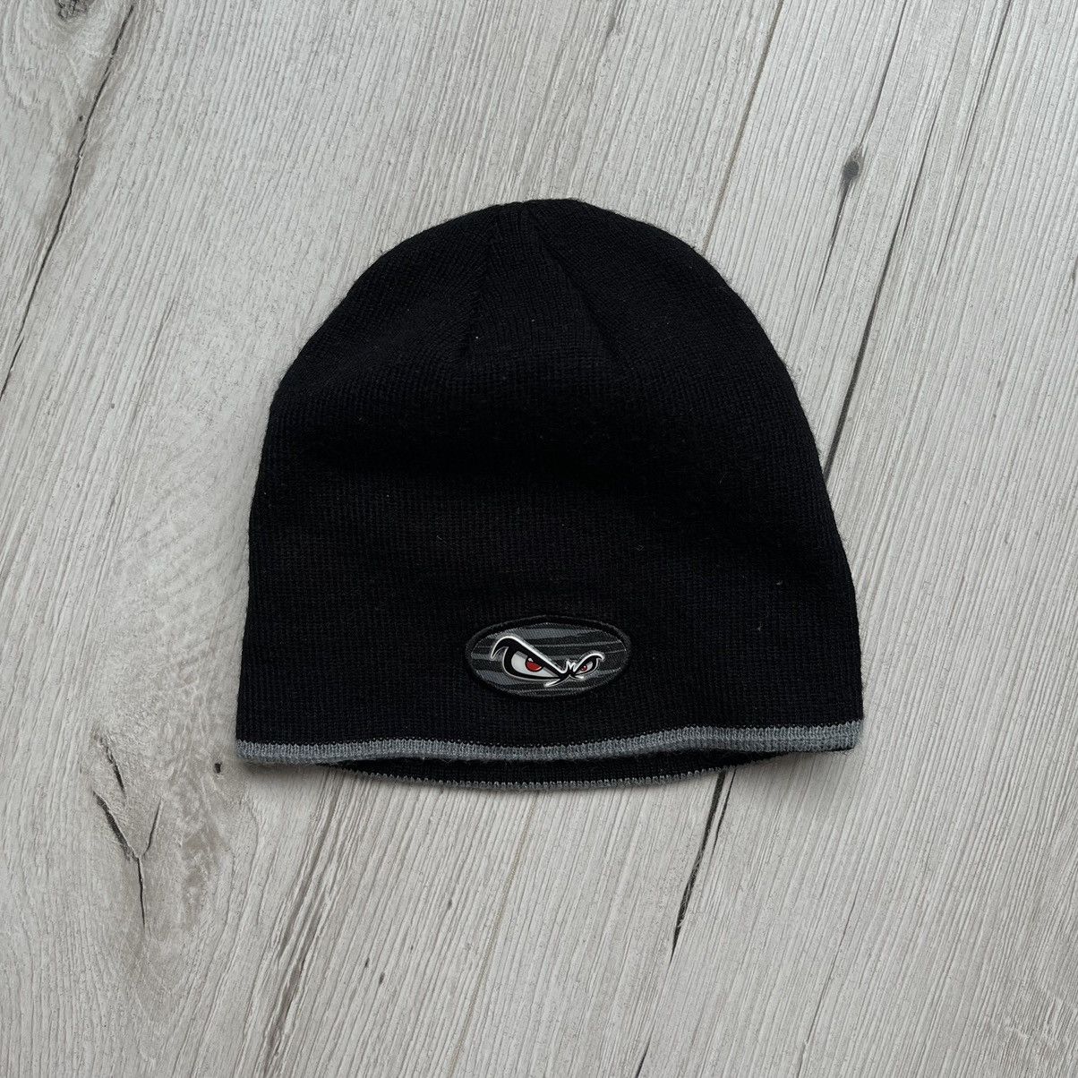 No Fear × Vintage No Fear Logo Beanie Black Acrylic Hat Y2K Size ONE SIZE - 1 Thumbnail