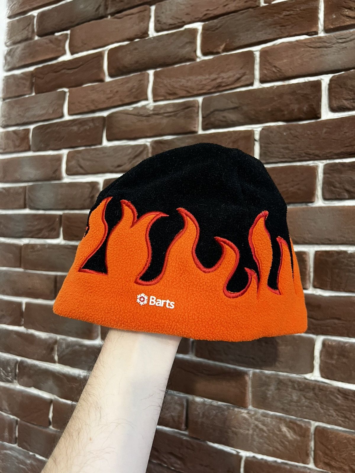 Japanese Brand Vintage Y2k Avant Garde Devil Flame Beanie Hat Streetwear Size ONE SIZE - 1 Thumbnail