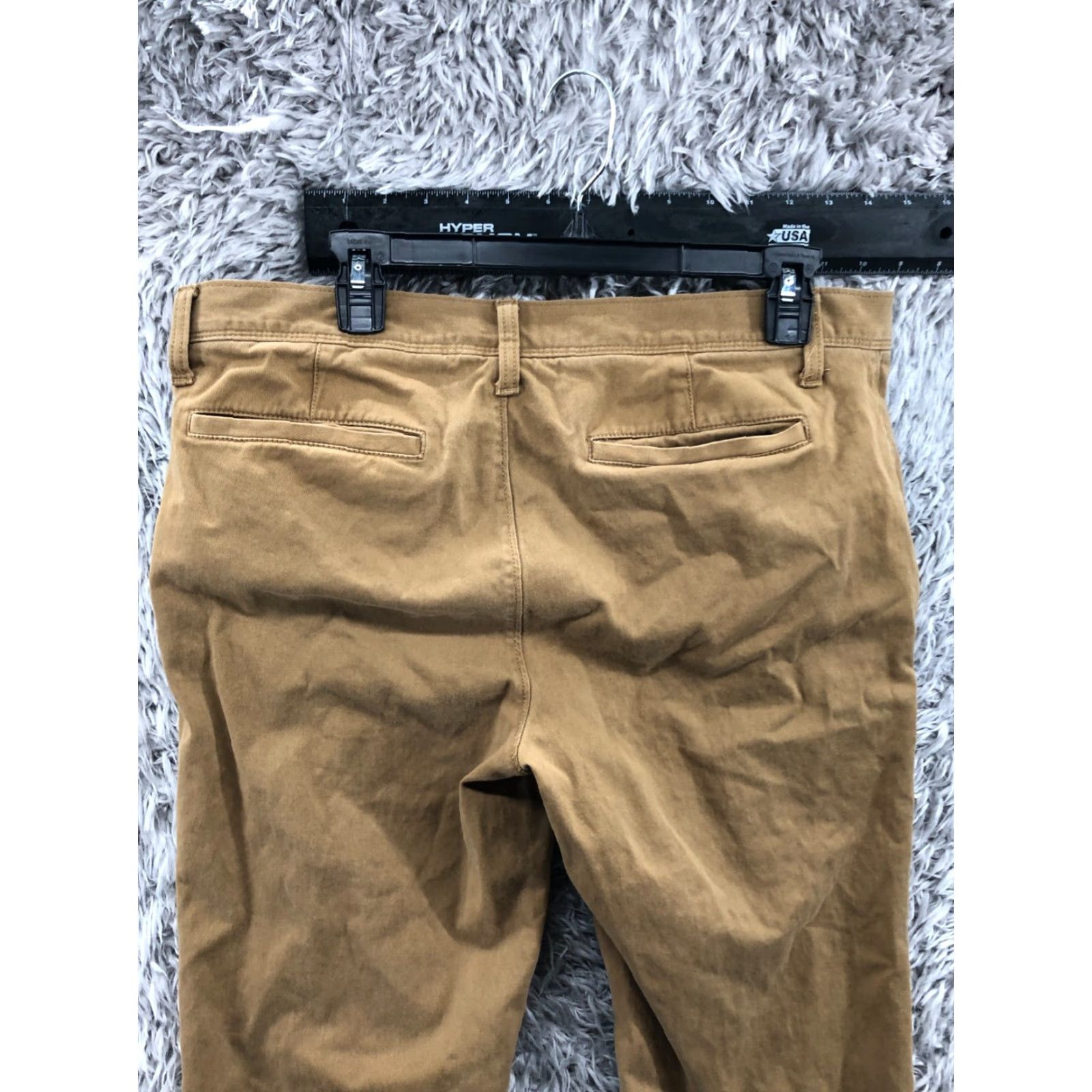 Denizen Denizen Urban Pipeline Chino Pants Slim Straight 34x32 Beige Cargo Pocket Logo Men Regular 34 Inseam Pants Size US 34 / EU 50 - 6 Thumbnail
