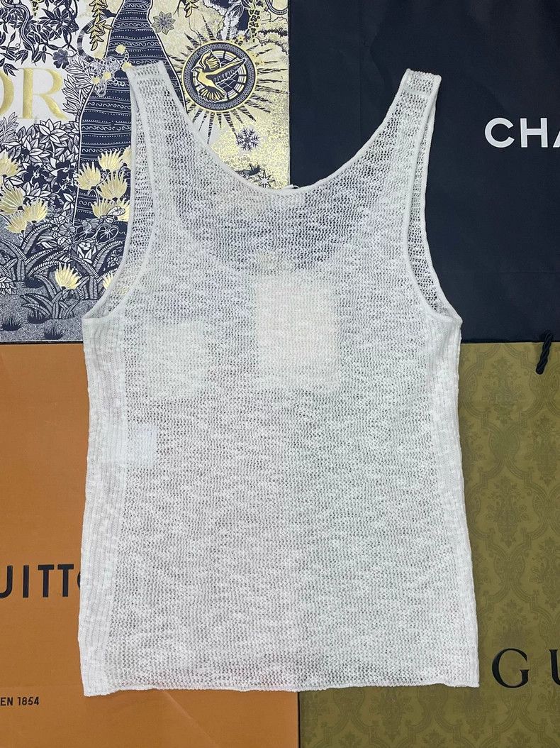Chanel Chanel Beach series white pocket knitted vest Size XS / US 0-2 / IT 36-38 - 2 Thumbnail