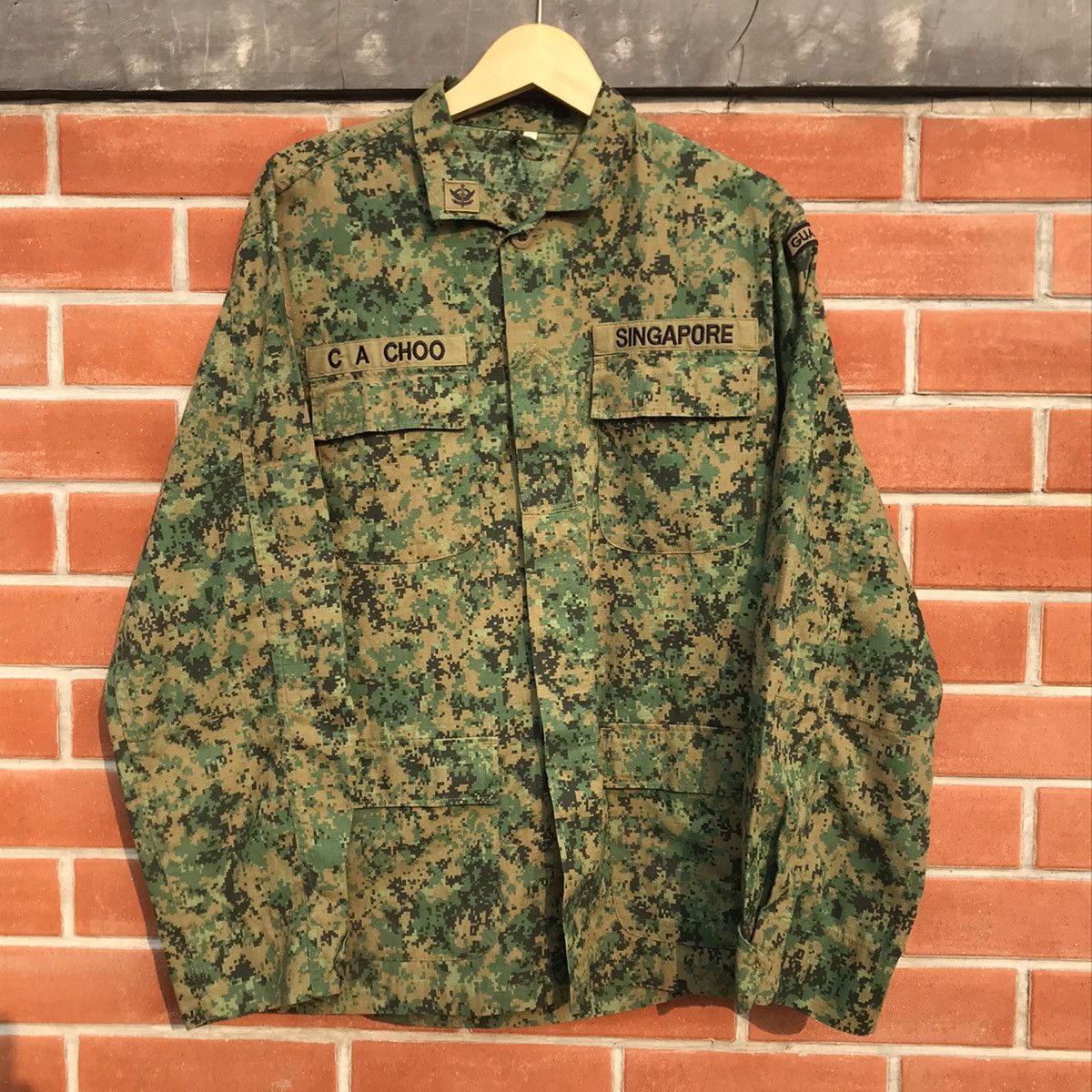 Army Of Me Singapore Army Milittary Official SAF Shirt Man Pixelised Size US L / EU 52-54 / 3 - 3 Thumbnail