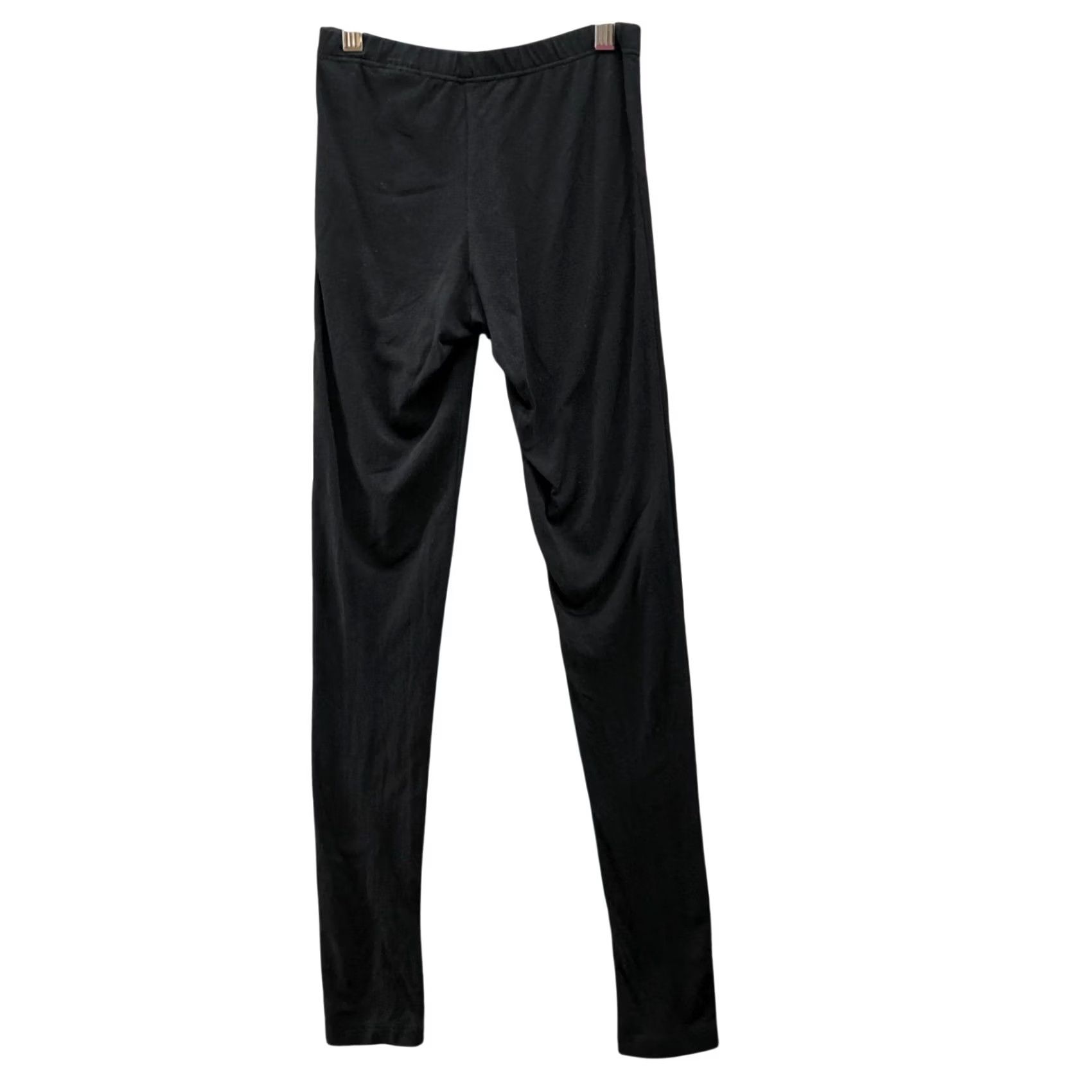 Uniqlo Uniqlo Leggings Womens S Button Cuff Cotton Blend Lightweight Black Navy? Size 28" / US 6 / IT 42 - 2 Thumbnail