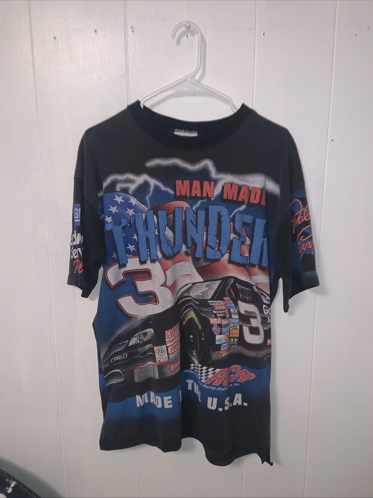 NASCAR Vintage 90s Single Stitch Dale Earnhardt SR AOP Size Large Size US L / EU 52-54 / 3 - 5 Thumbnail