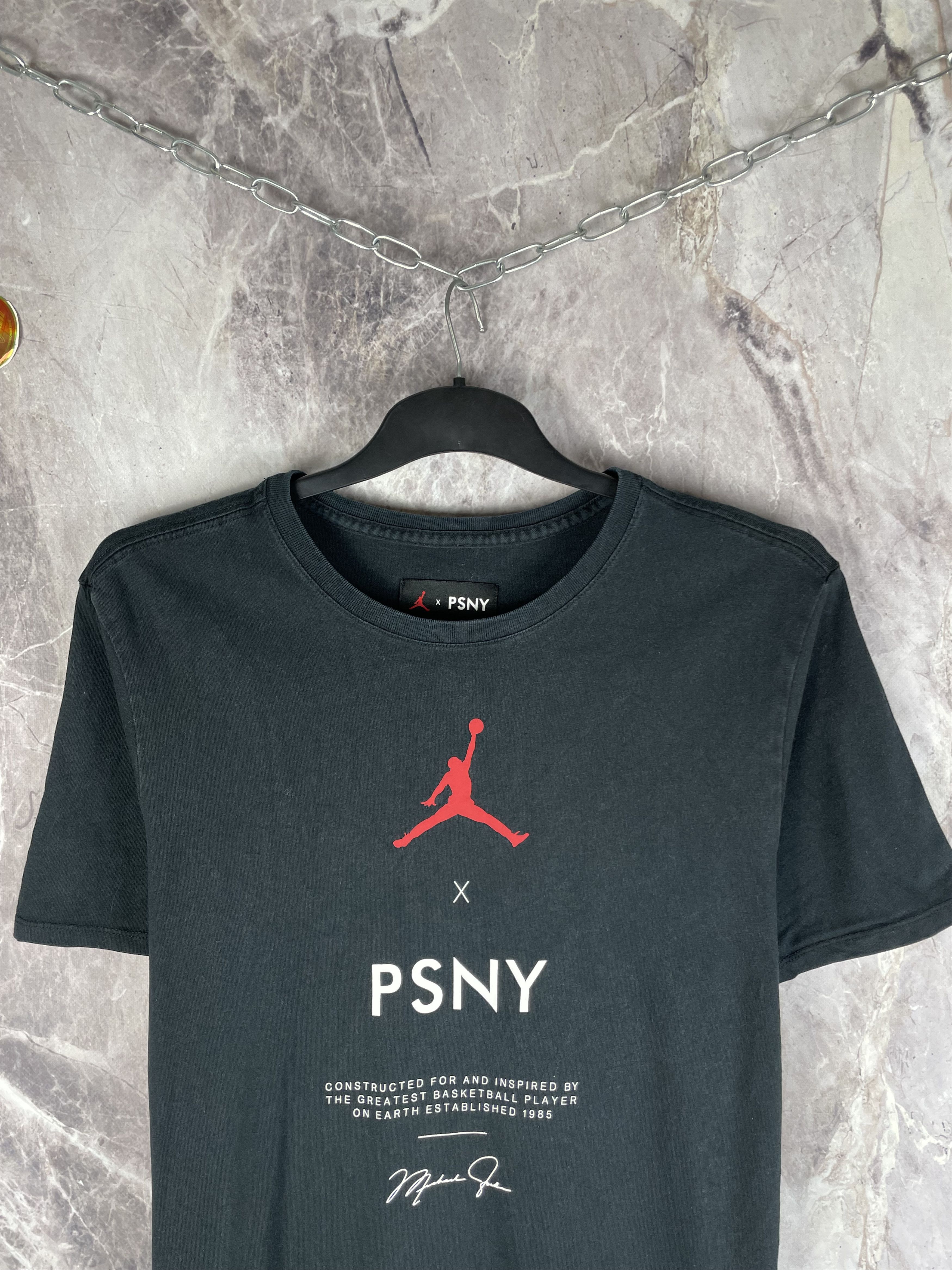 Jordan Brand Nike Jordan X PSNY SS Tee Black Size US L / EU 52-54 / 3 - 3 Thumbnail