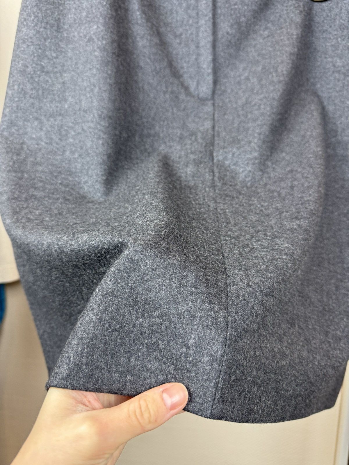 Gucci Gucci vintage wool pencil straight skirt gray anthracite L Size 34" / US 12 / IT 48 - 4 Thumbnail