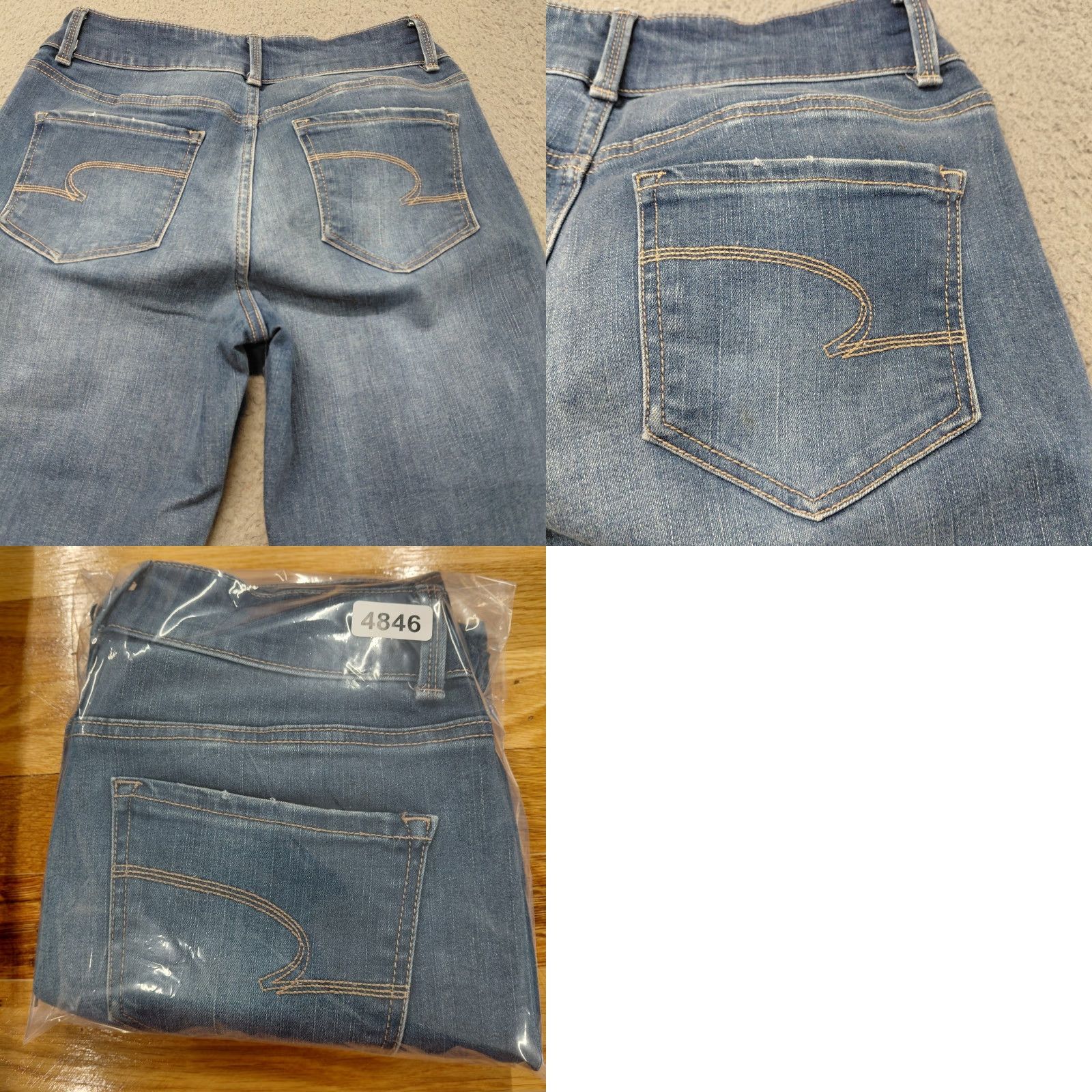 Vintage Time And Tru Jeans Women’s Size 8 Blue Mid Rise Straight Raw Hem Medium Wash EUC Jeans Refined Title Size 30" / US 8 / IT 44 - 9 Thumbnail