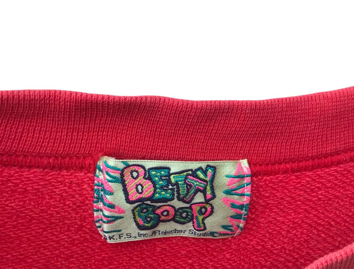 Cartoon Network Vintage 90s Betty Boop Overprinted Sweatshirt - STAINS Size US M / EU 48-50 / 2 - 3 Thumbnail