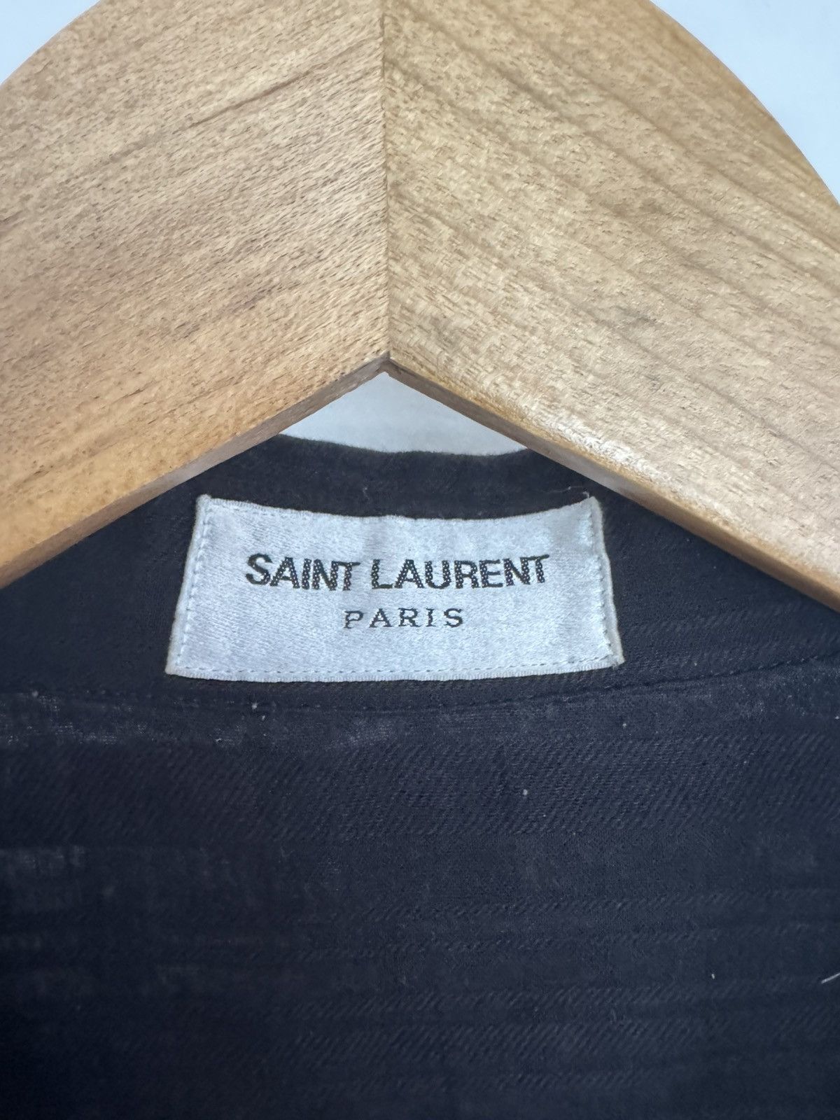 Saint Laurent Paris Bnwt Semi sheer Raw shirt Size US L / EU 52-54 / 3 - 3 Thumbnail