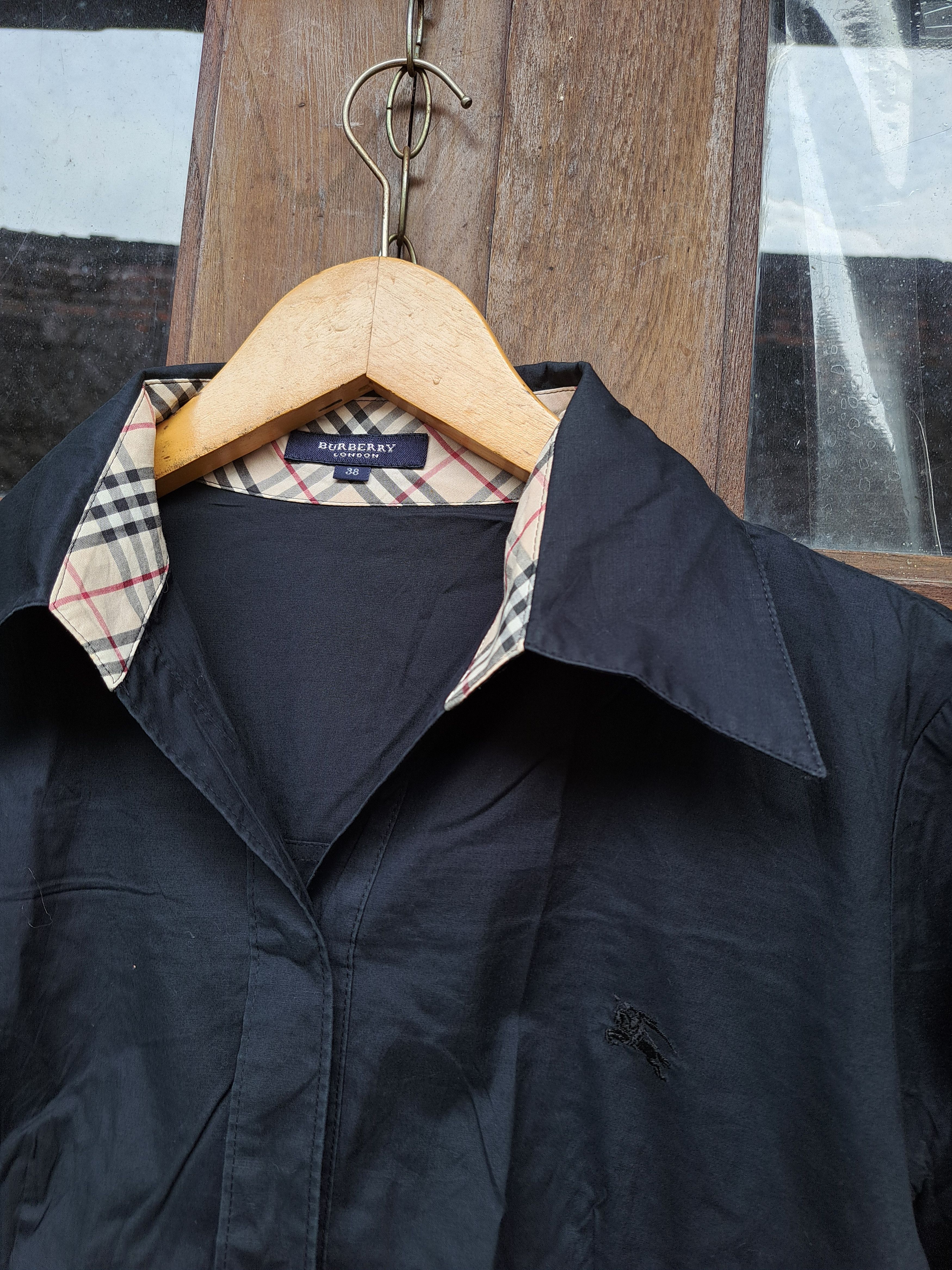 Burberry Y2K Burberry London Nova Check button Shirt 3/4 Sleeve Size M / US 6-8 / IT 42-44 - 3 Thumbnail