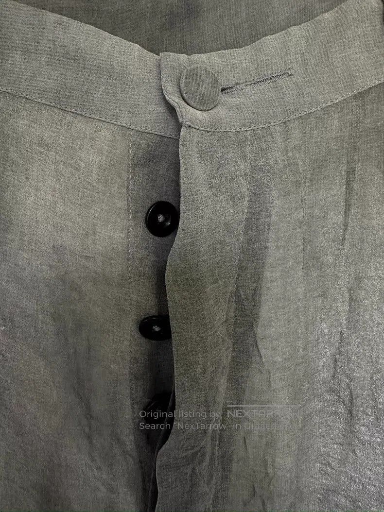 Ann Demeulemeester Ann Demeulemeester size S Semi-transparent mesh pants Size 22" - 2 Thumbnail