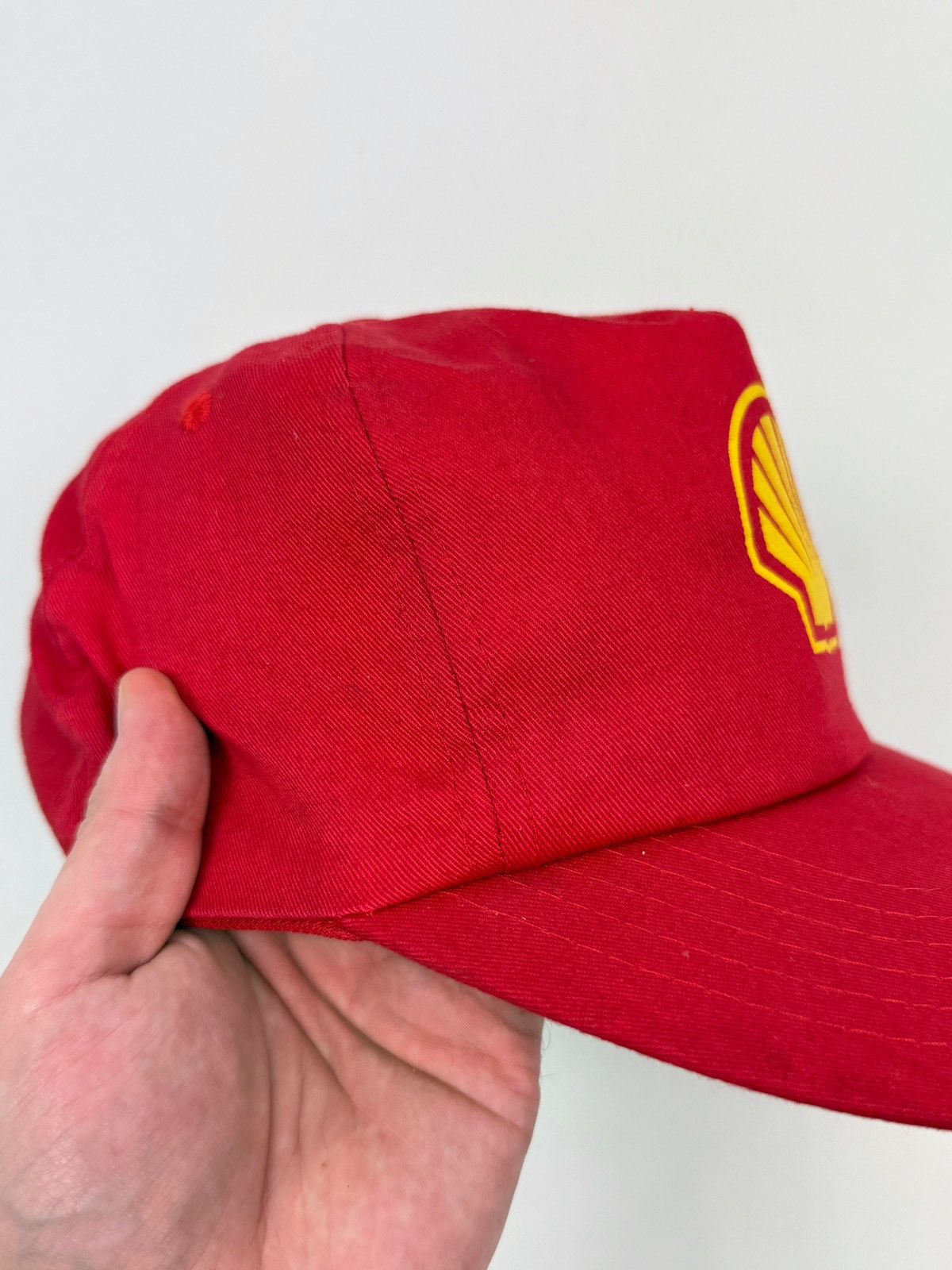 Vintage 1990s Vintage Shell Gasoline Logo Racing Snapback Hat Cap Size ONE SIZE - 4 Thumbnail