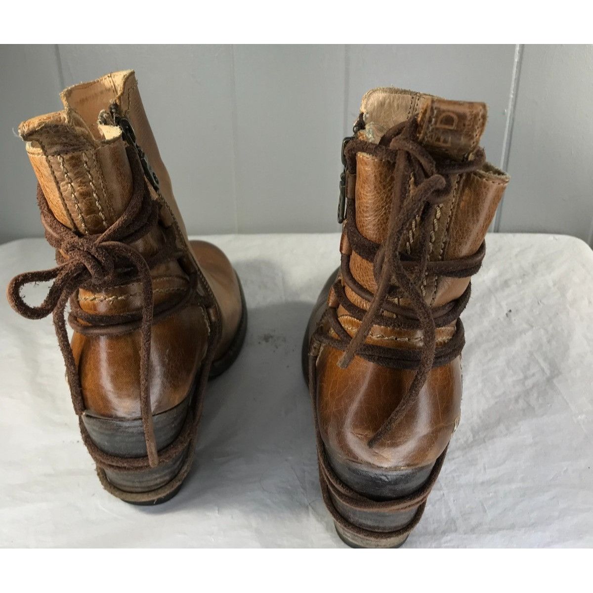 Bed Stu BED STU Blaire Women’s 8 Distressed Tan Leather Cobbler Ser Size US 9 / IT 39 - 3 Thumbnail