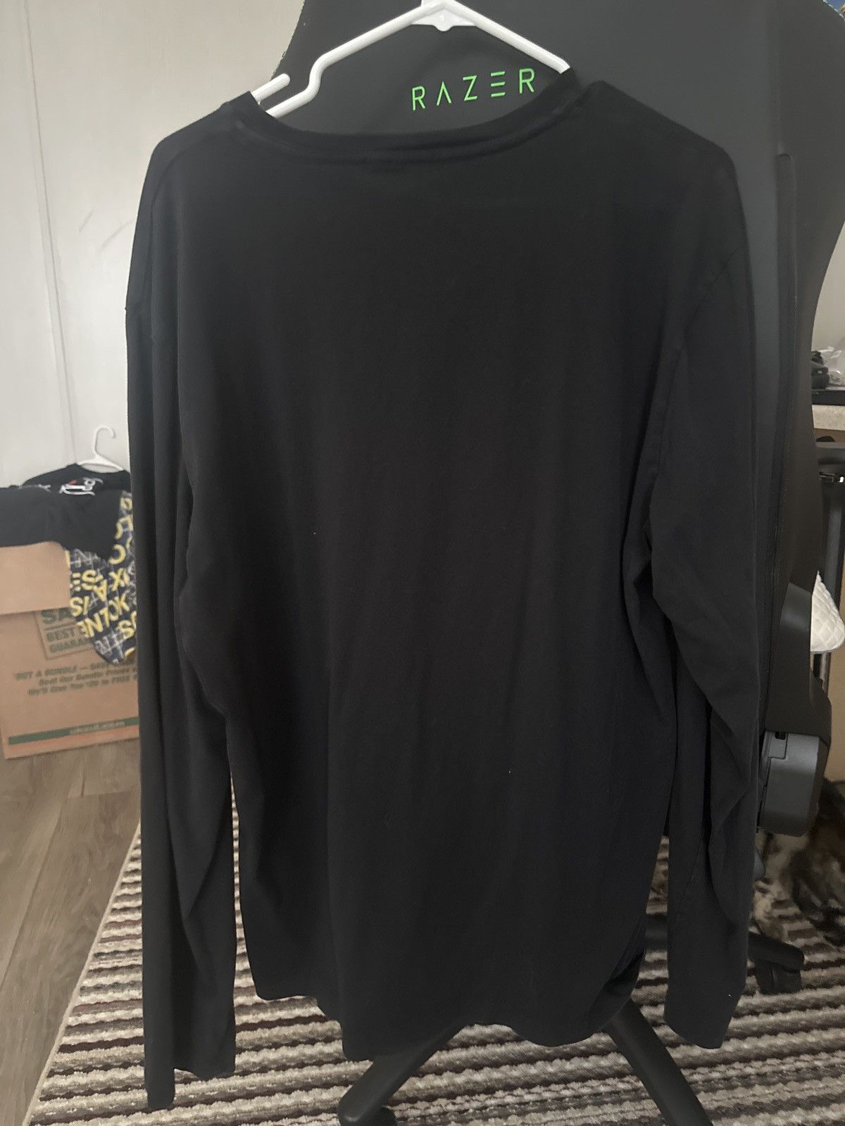 image of Versace Long Sleeve Tee in Black, Men's (Size 2XL)