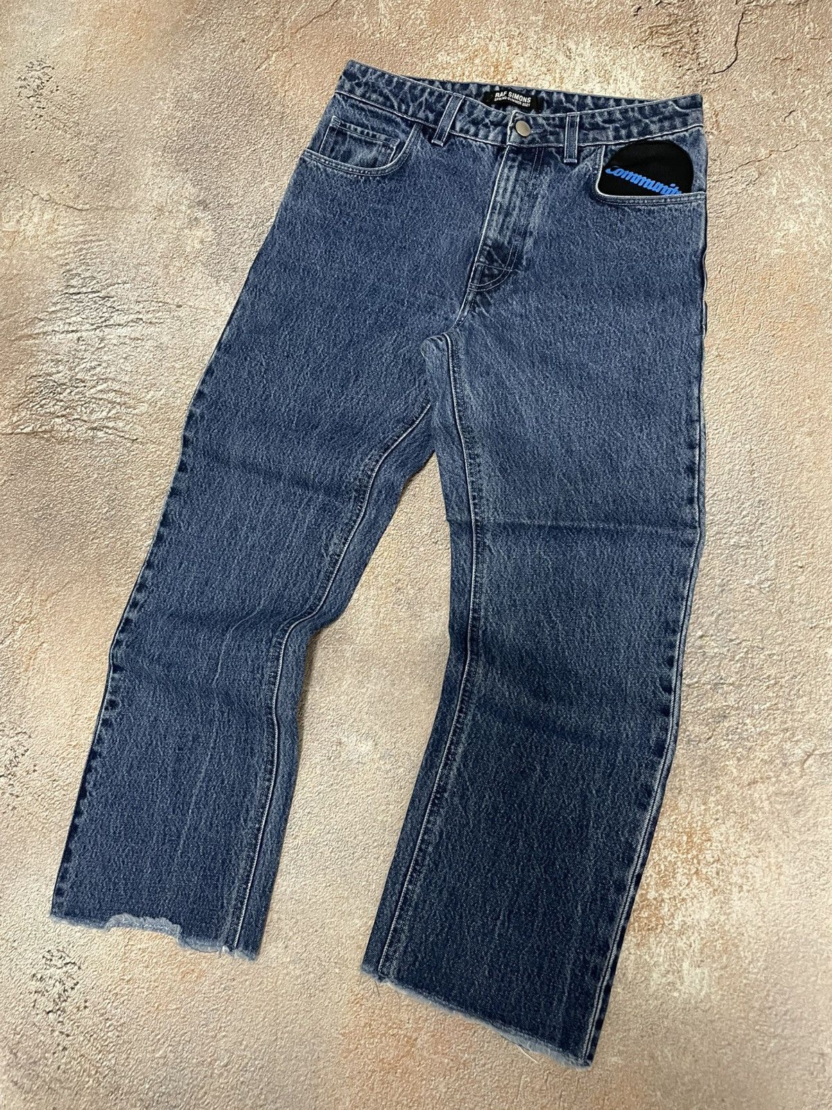 Raf Simons Raf Simons SS21 Community Blue Denim Jeans Size US 28 / EU 44 - 2 Thumbnail
