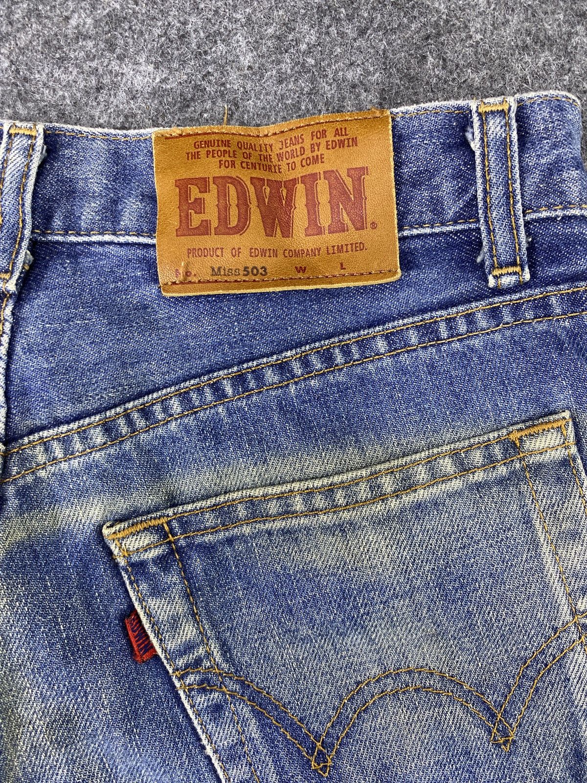 Edwin × Japanese Brand Edwin Miss 503 Blue Wash Jeans - J1118 Size US 26 / EU 42 - 13 Thumbnail