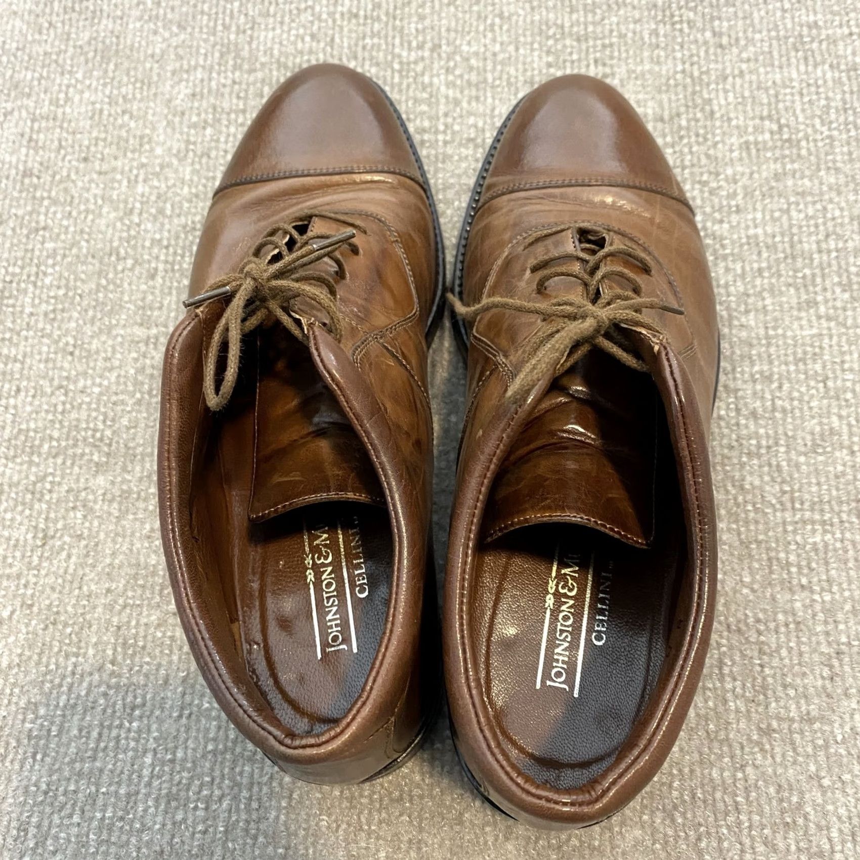 Johnston & Murphy Johnston & Murphy Mens Chukka Boot Size 8 M Brown Leather Cellini Made Italy Size US 7 / EU 40 - 6 Thumbnail