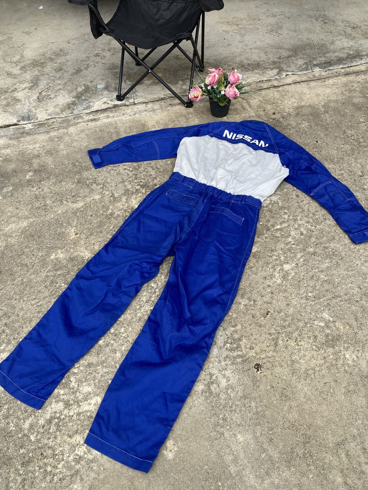 NASCAR Vintage Nissan Workwear Overalls Size US 34 / EU 50 - 2 Thumbnail