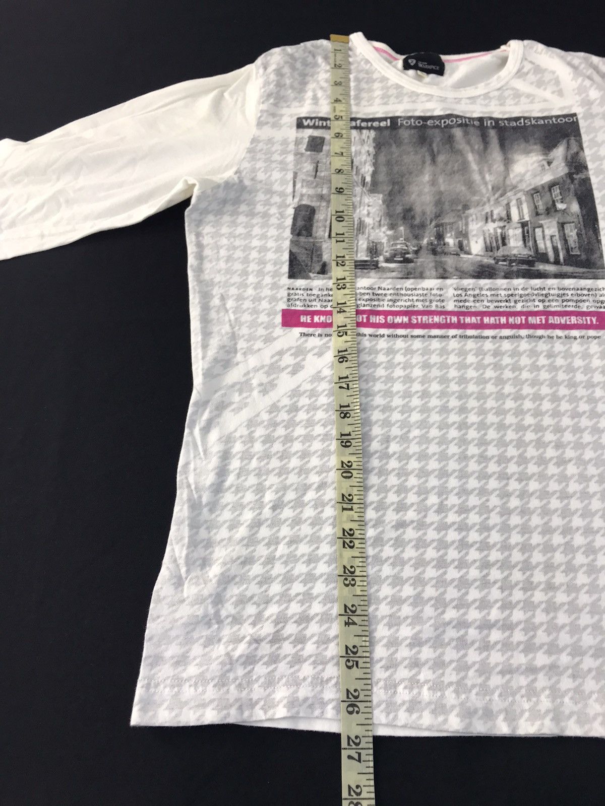 Japanese Brand Takeo Kikuchi The Shop TKmixpice Houndstooth Tee Size L / US 10 / IT 46 - 9 Thumbnail
