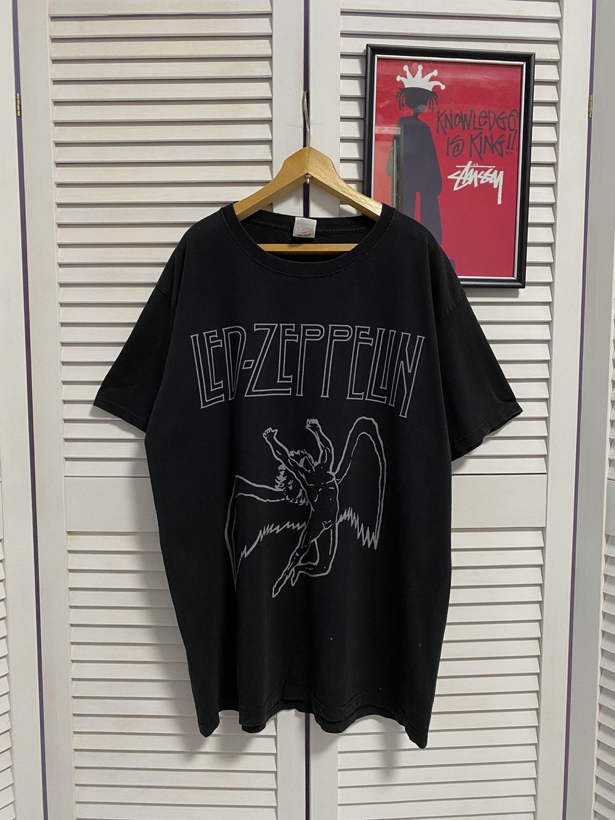 Led Zeppelin Vintage T Shirt Led Zeppelin Graphic Double Print Rap Tees Size US L / EU 52-54 / 3 - 1 Thumbnail