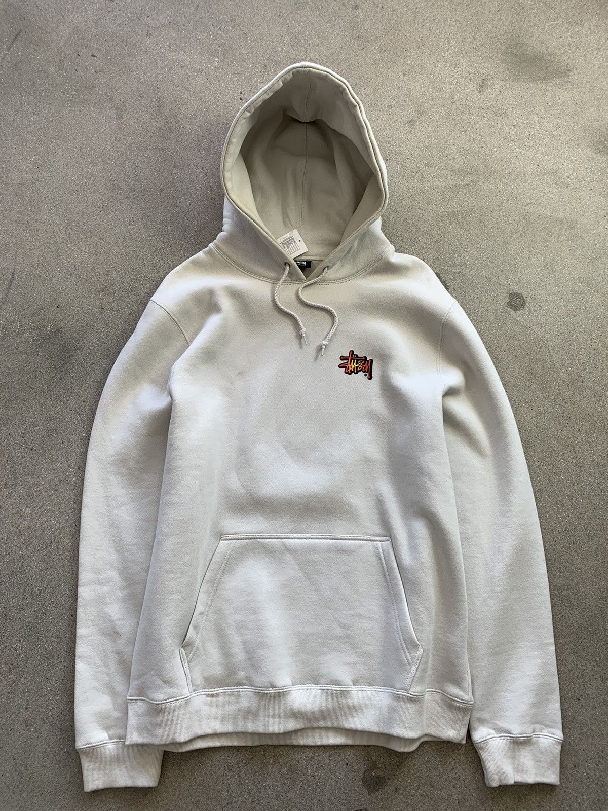 Stussy STUSSY BEIGE 8 BALL FLAMES HOODIE XL Size US XL / EU 56 / 4 - 2 Thumbnail
