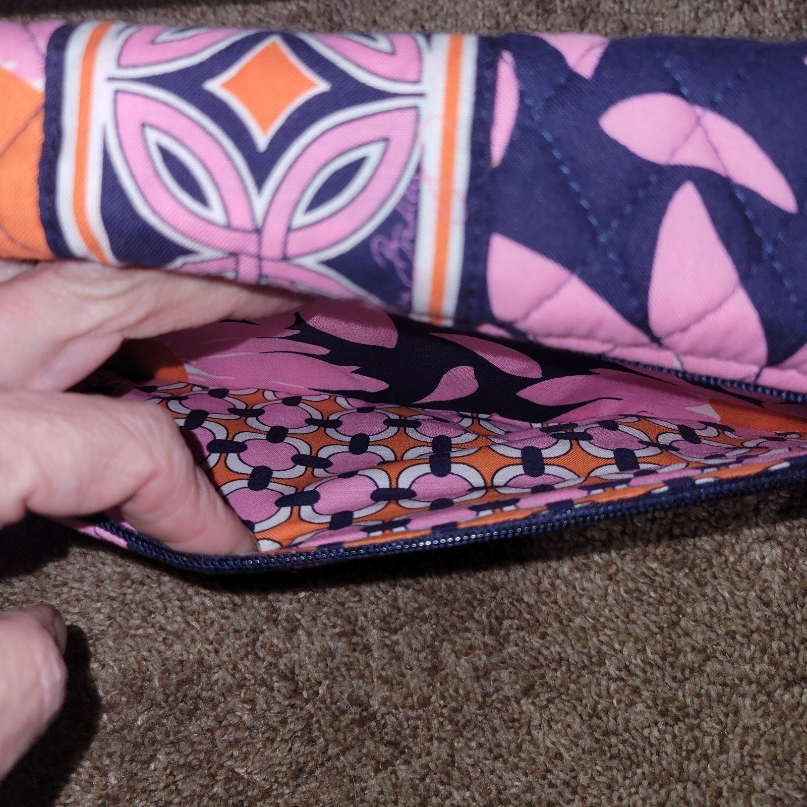 Vera Bradley Vera Bradley Knot Just a Clutch Loves Me Pink Purse Handbag Size ONE SIZE - 4 Thumbnail