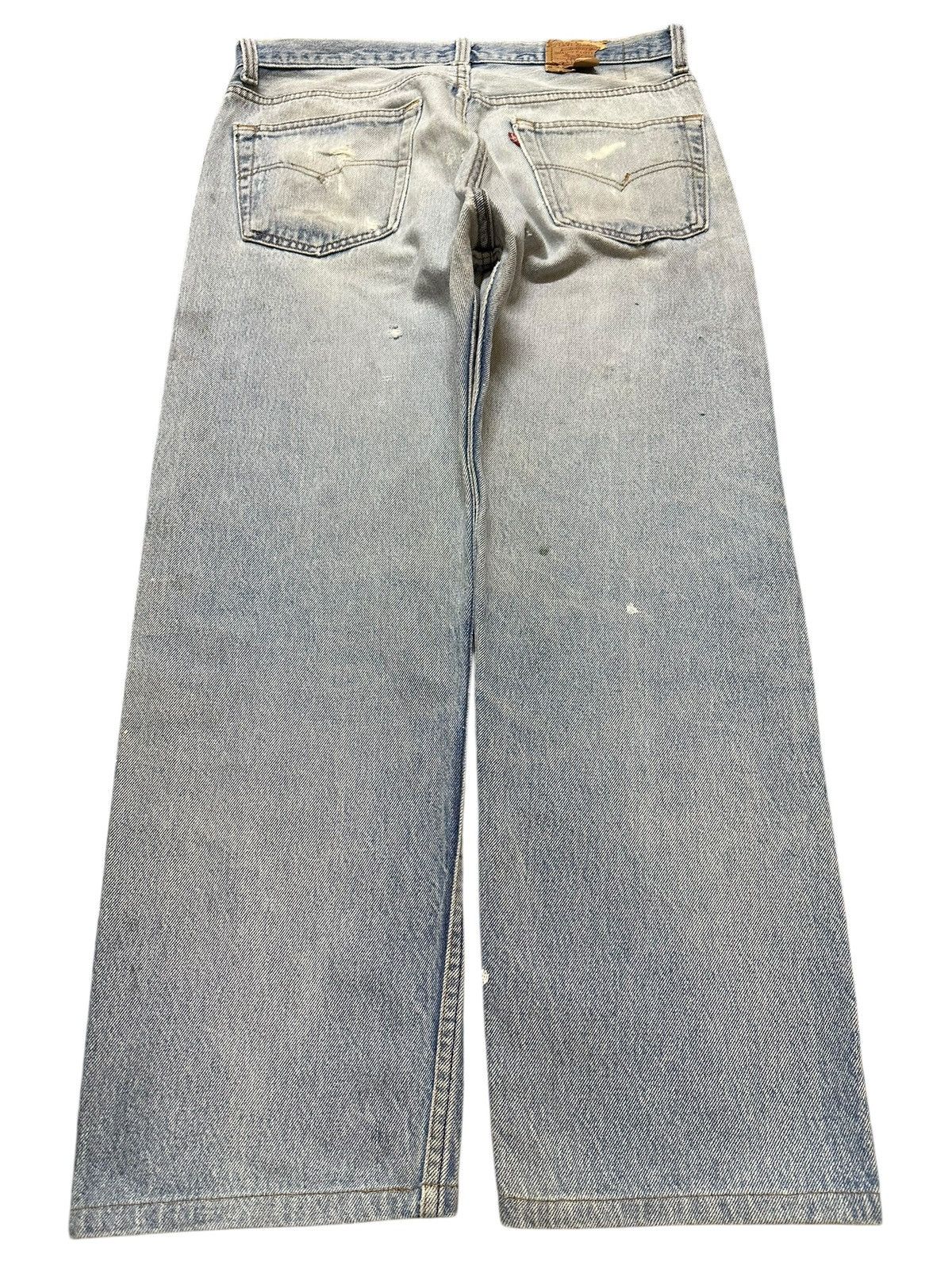 Levi's Vintage 80s Levis 501 Paint Splatter Distressed Jeans Size US 32 / EU 48 - 2 Thumbnail