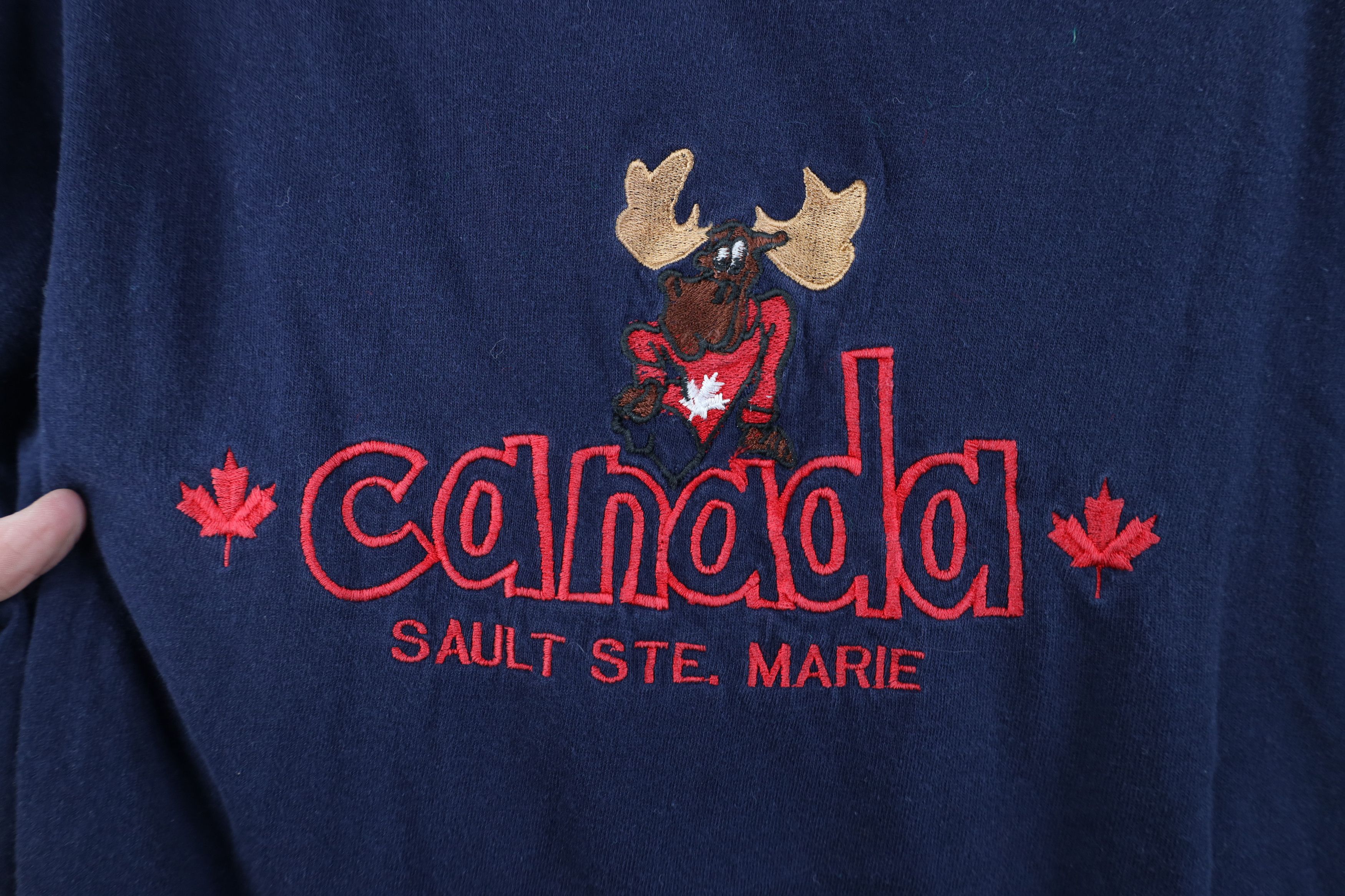 Vintage Vintage 90s Streetwear Ste Marie Canada Moose T-Shirt Size US L / EU 52-54 / 3 - 4 Thumbnail