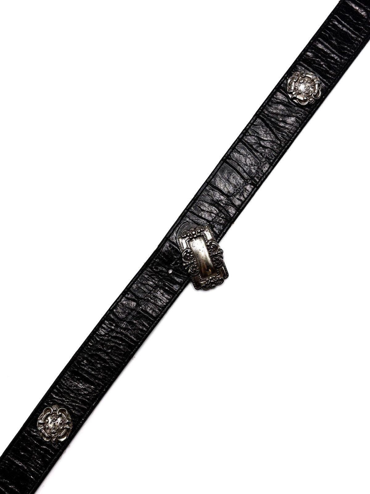 Brighton Brighton Leather Belt w/ Ornate Silver Hardware Size ONE SIZE - 17 Thumbnail