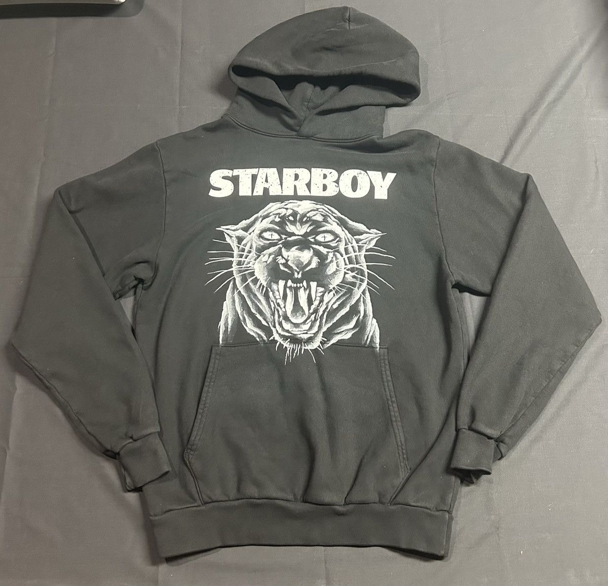 image of The Weeknd Xo Tour Starboy Hoodie Panther in Black, Men's (Size Small)