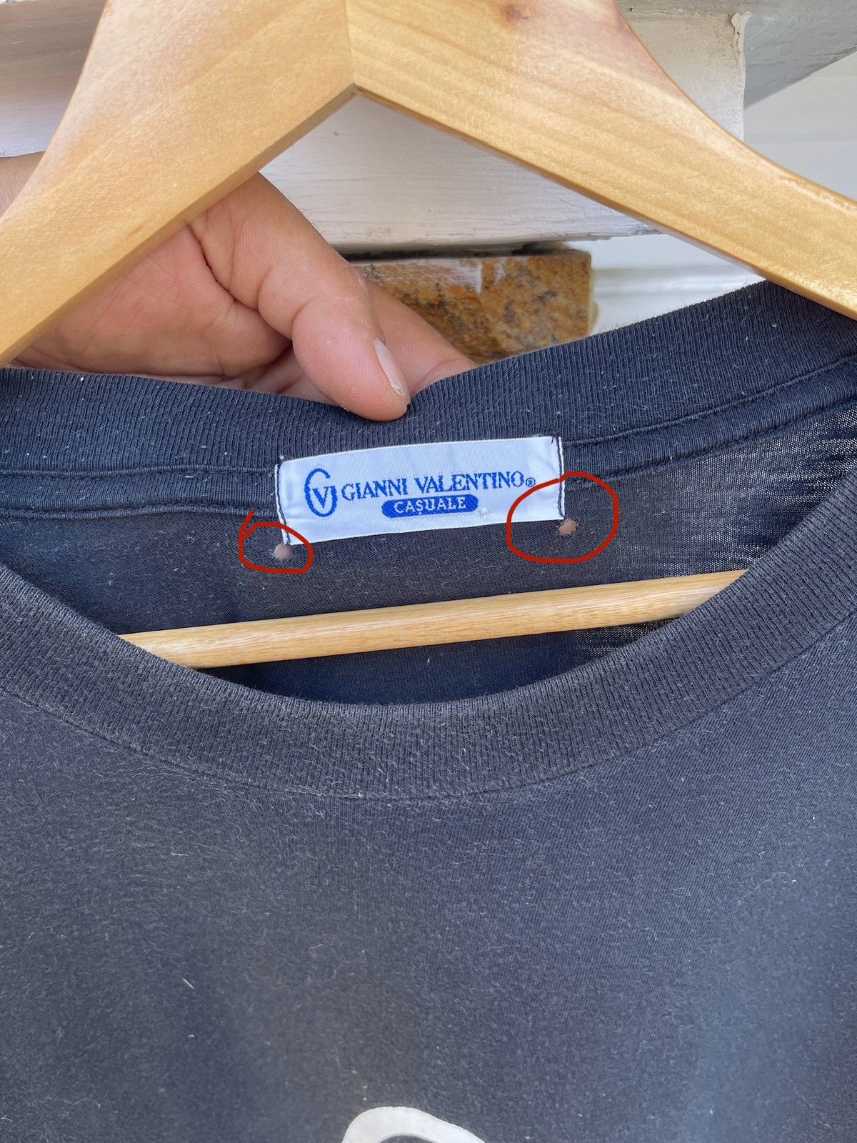 Gianni Valentino × Valentino × Vintage Last Drop🔥Rare🔥Vintage 90s Gianni Valentino Big Logo T-Shirt Size US L / EU 52-54 / 3 - 6 Thumbnail