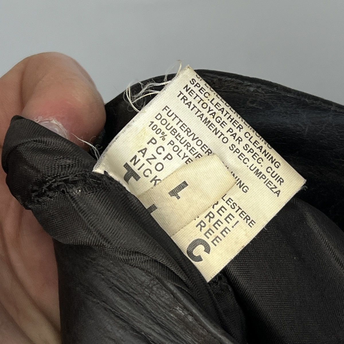 Leather × Vintage Vintage Nashville Classic Leather MOTO Pants Trousers Biker Size US 36 / EU 52 - 14 Thumbnail