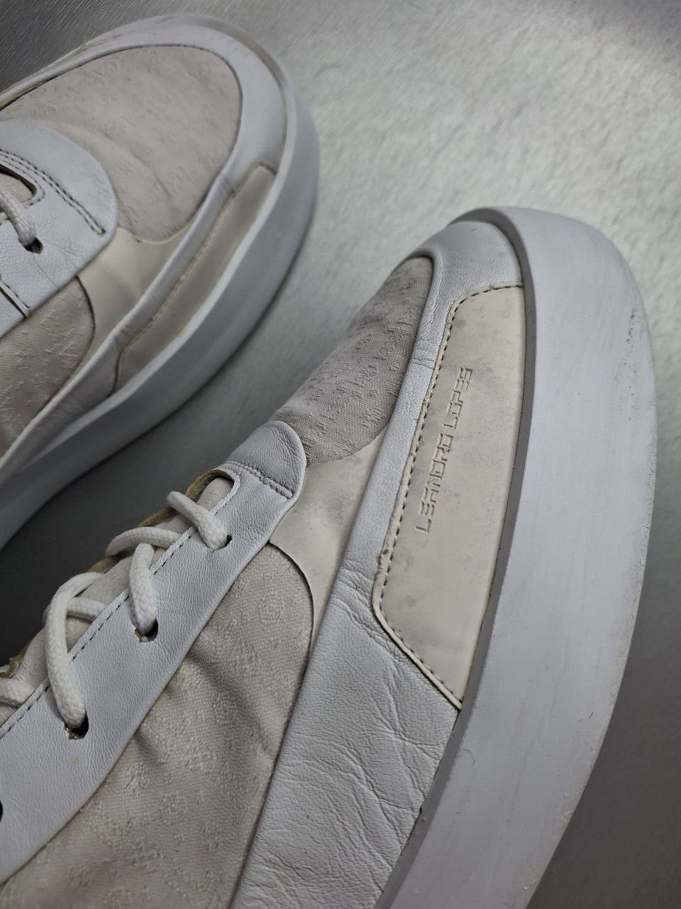Handmade Leandro Lopes Mid Top Handmade Leather Sneakers Size US 11.5 / EU 44-45 - 16 Thumbnail
