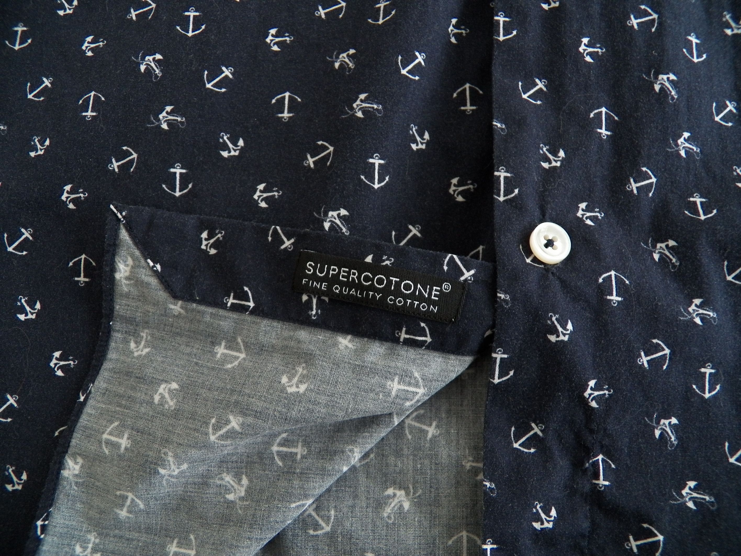 L.B.M. 1911 LBM 1911 Dress Shirt 40 15 3/4 15.5 washed cotton anchor Size US S / EU 44-46 / 1 - 5 Thumbnail