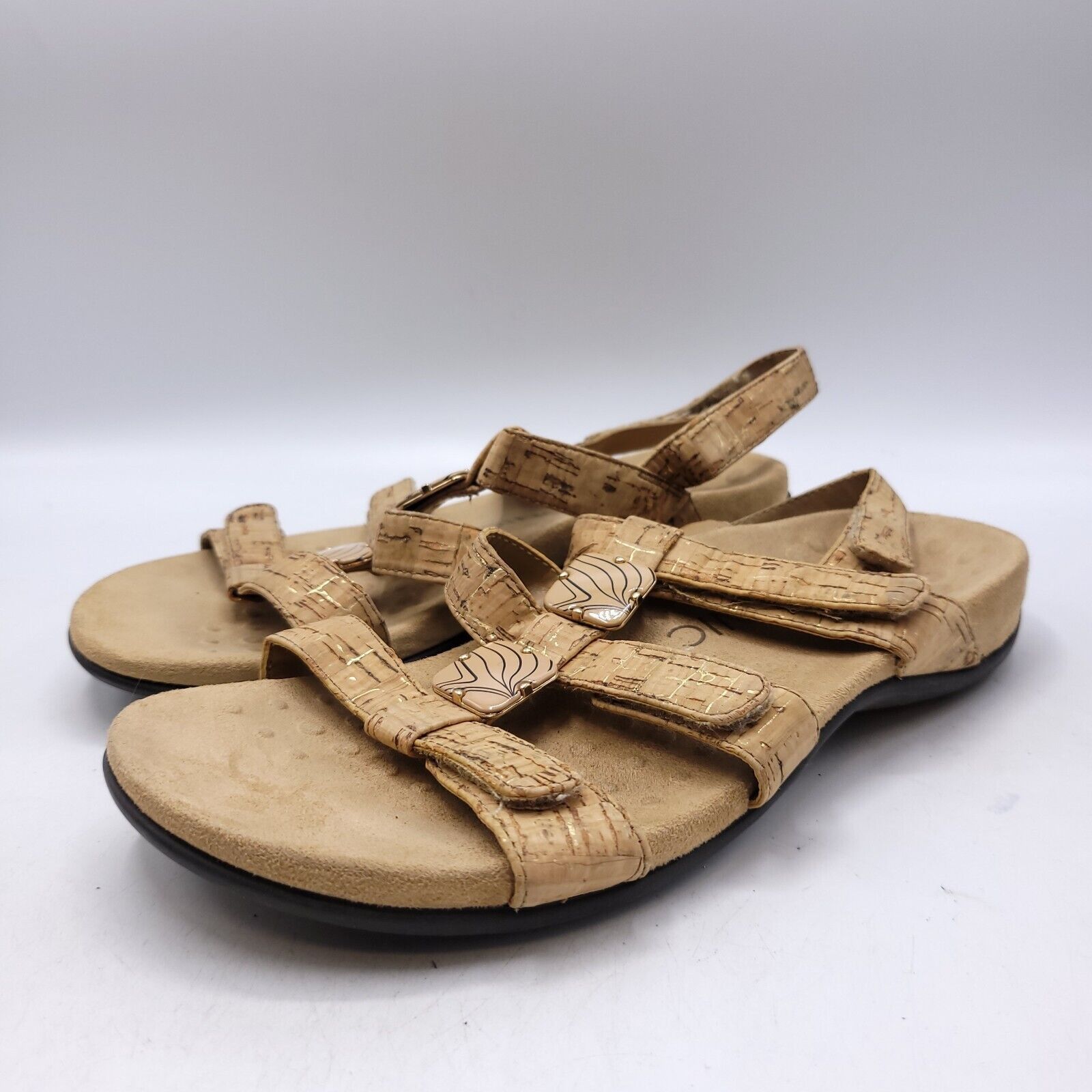 Vionic Vionic 44 Amber Slide Sandals Womens Size 7 TVW1275 Beige Size US 7 / IT 37 - 1 Thumbnail