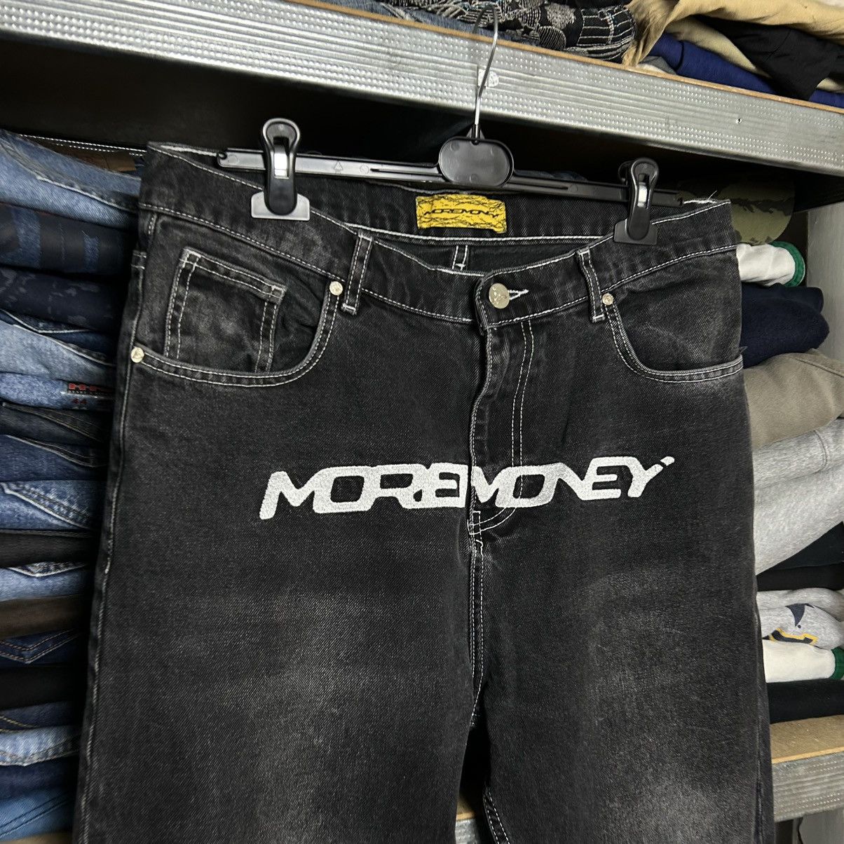 Other Mens MoreMoney More Love big logo black denim jeans Size US 32 / EU 48 - 2 Thumbnail