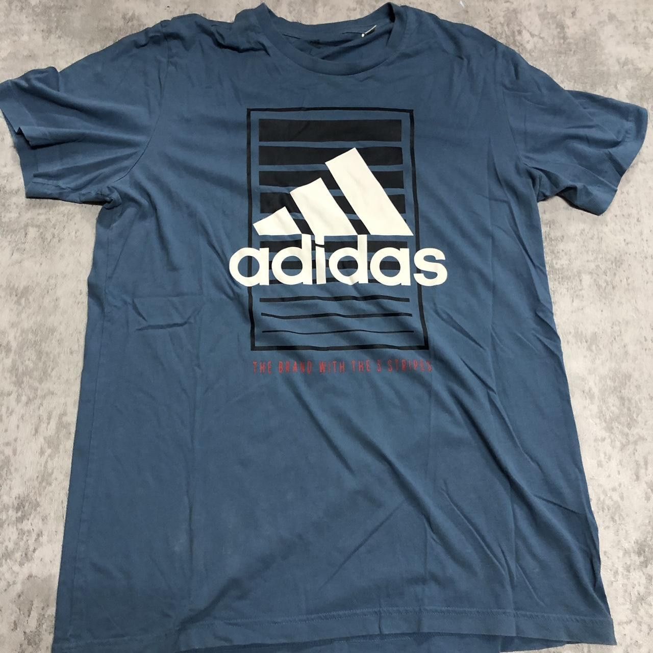 Adidas Navy blue Adidas t-shirt #sportswear Size US L / EU 52-54 / 3 - 1 Thumbnail